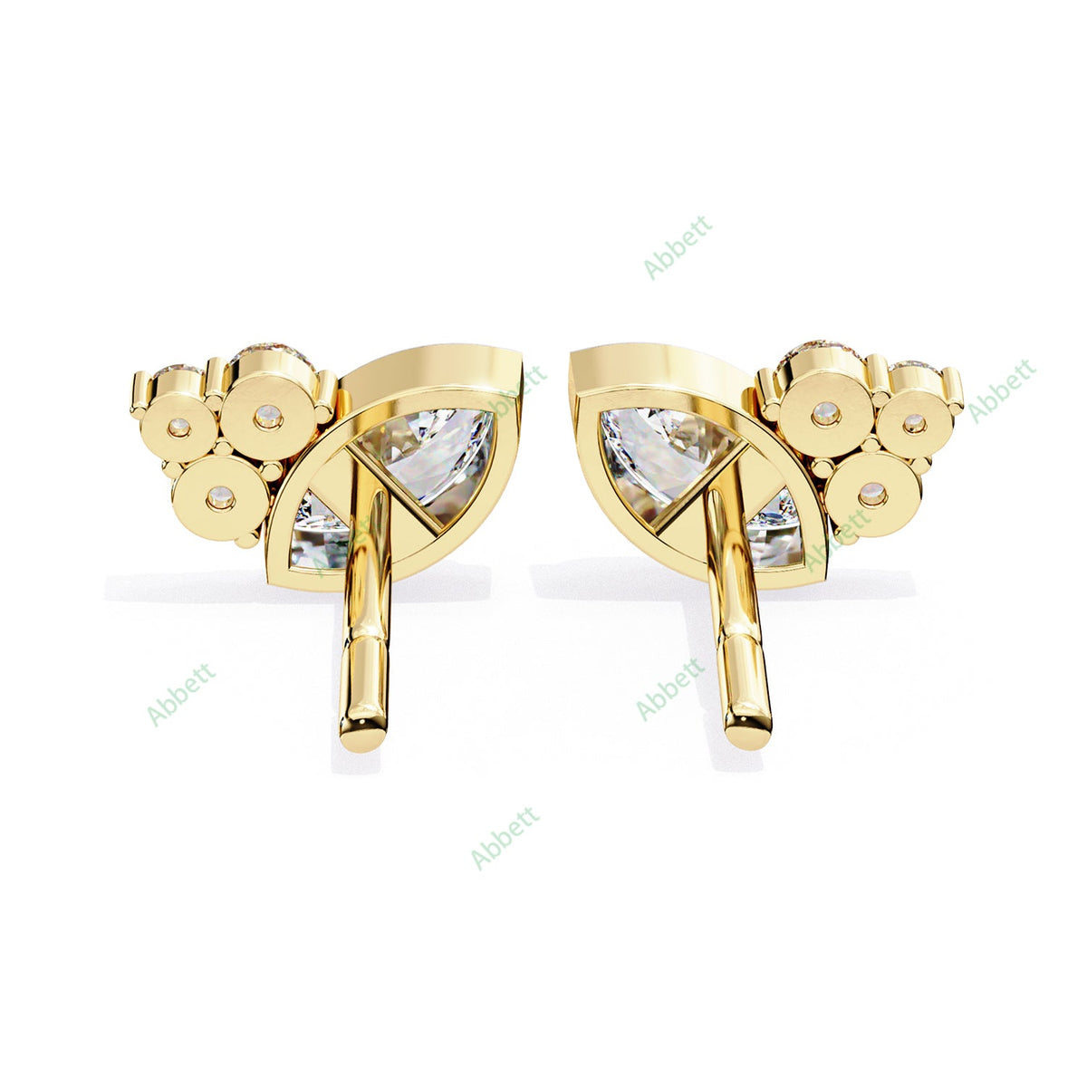 Bezel Stud Earring STBO1354