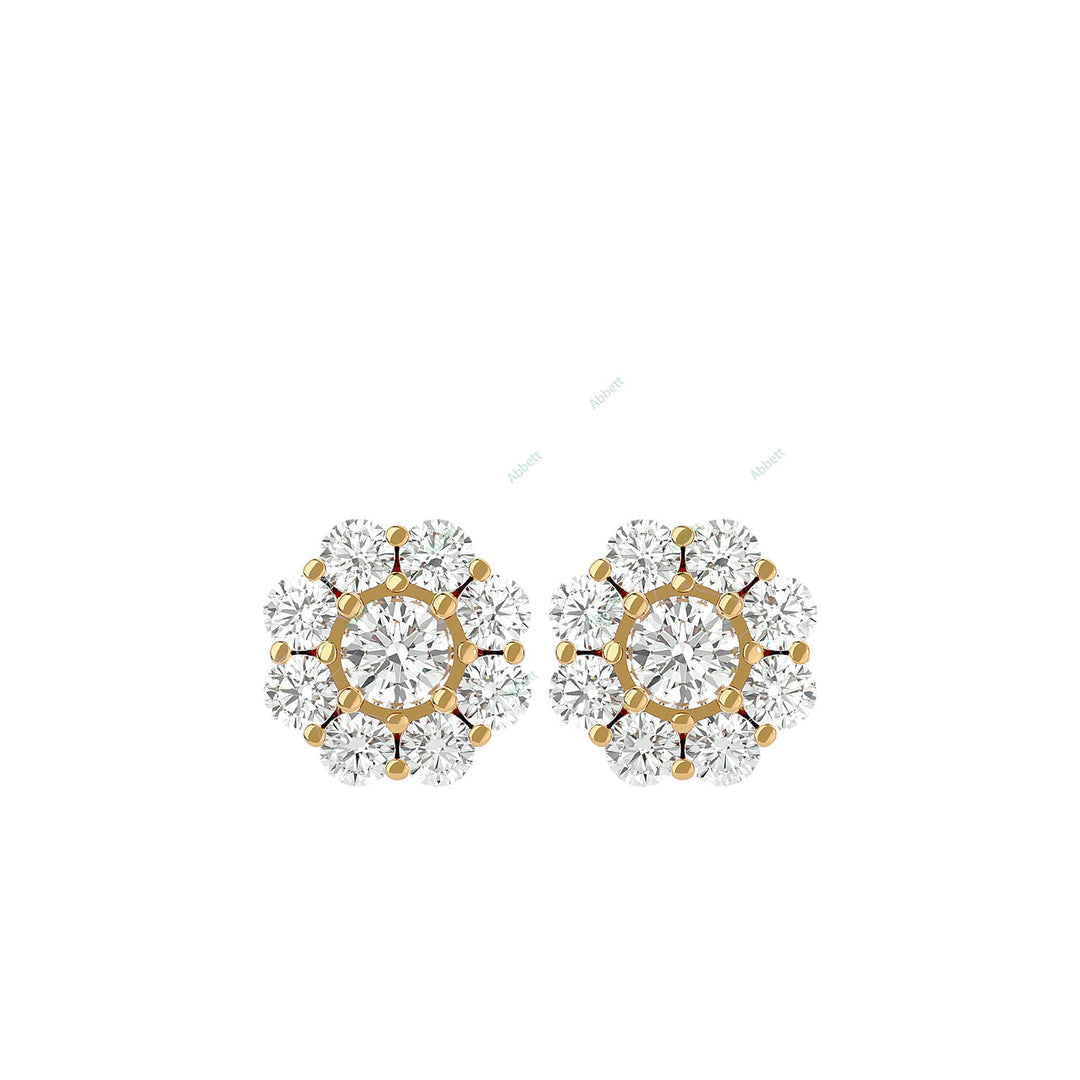Cluster Stud Earring STCL009