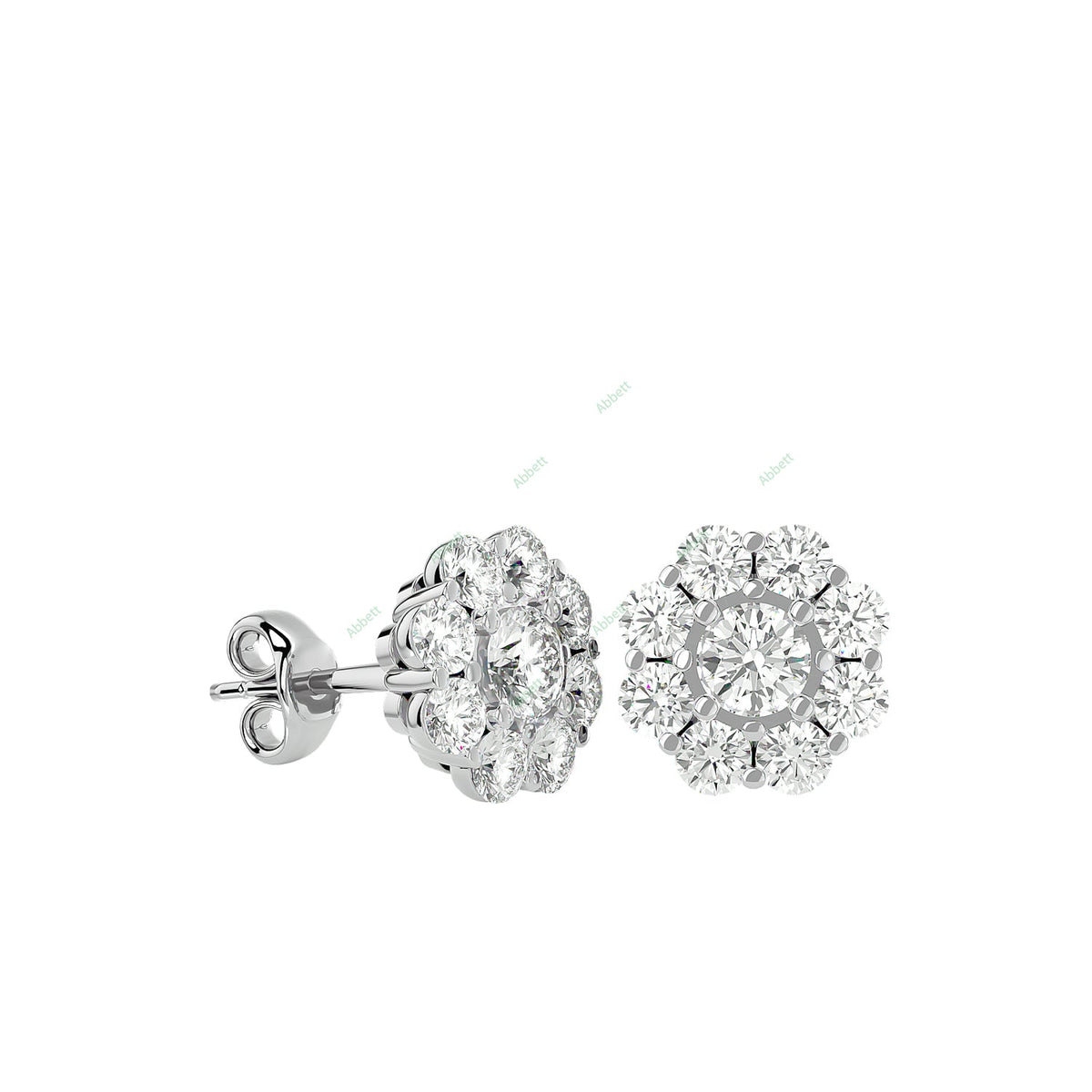 Cluster Stud Earring STCL009