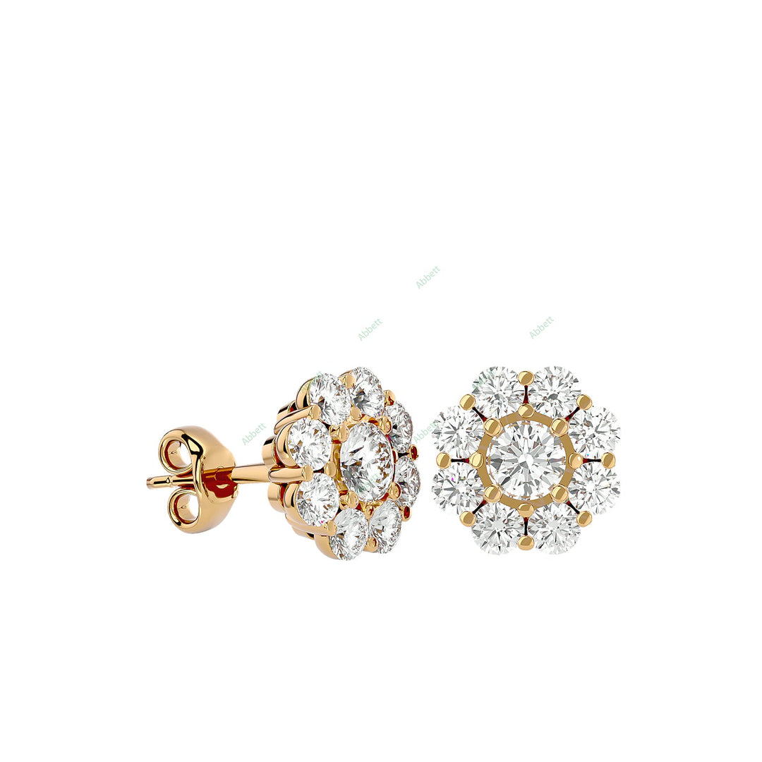 Cluster Stud Earring STCL009