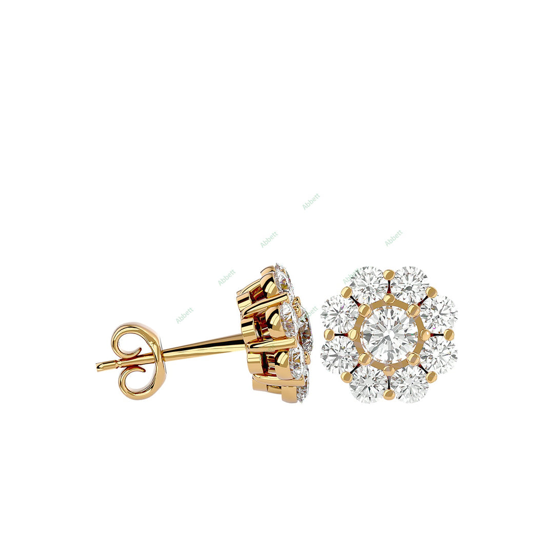 Cluster Stud Earring STCL009