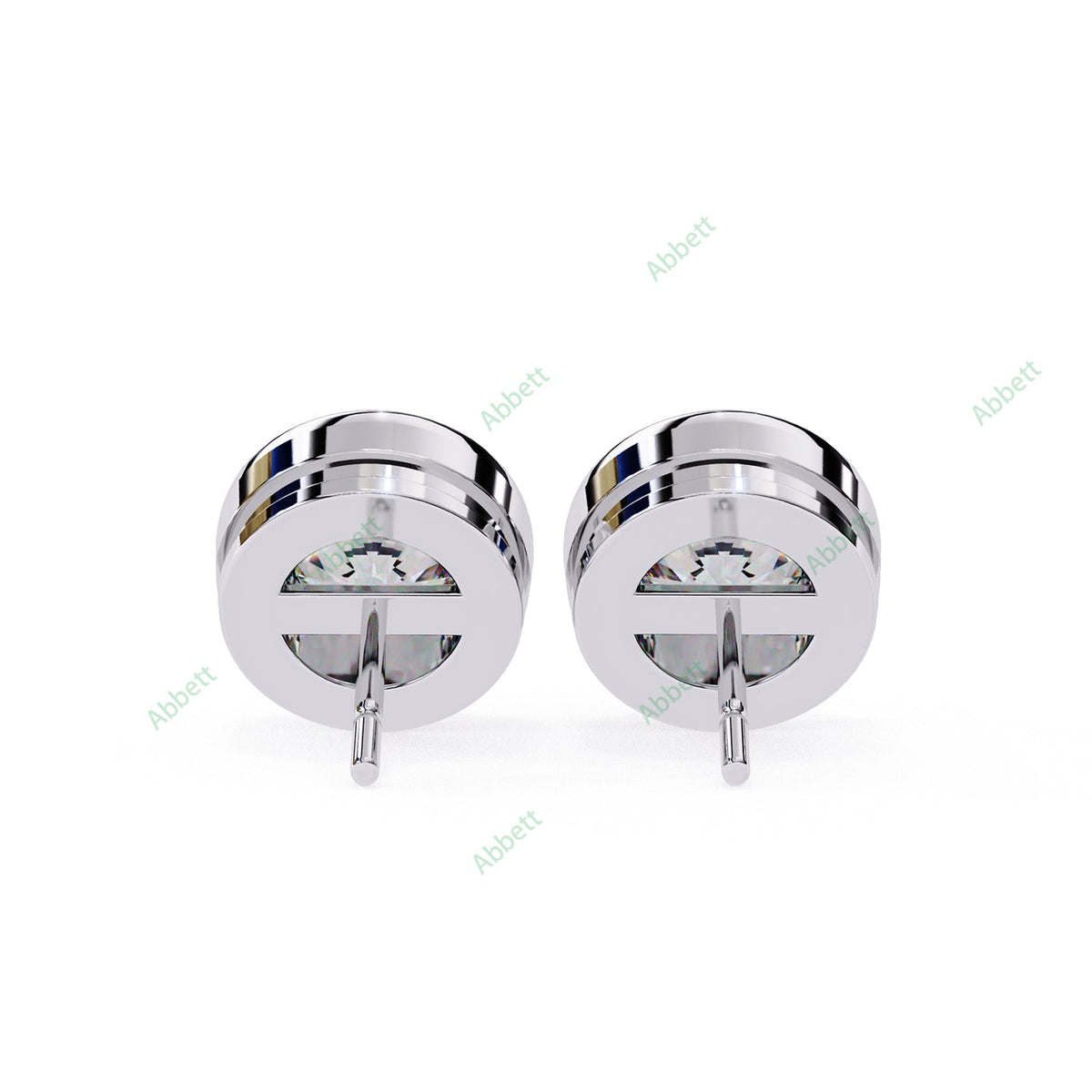 Bezel Stud Earring STCL1329