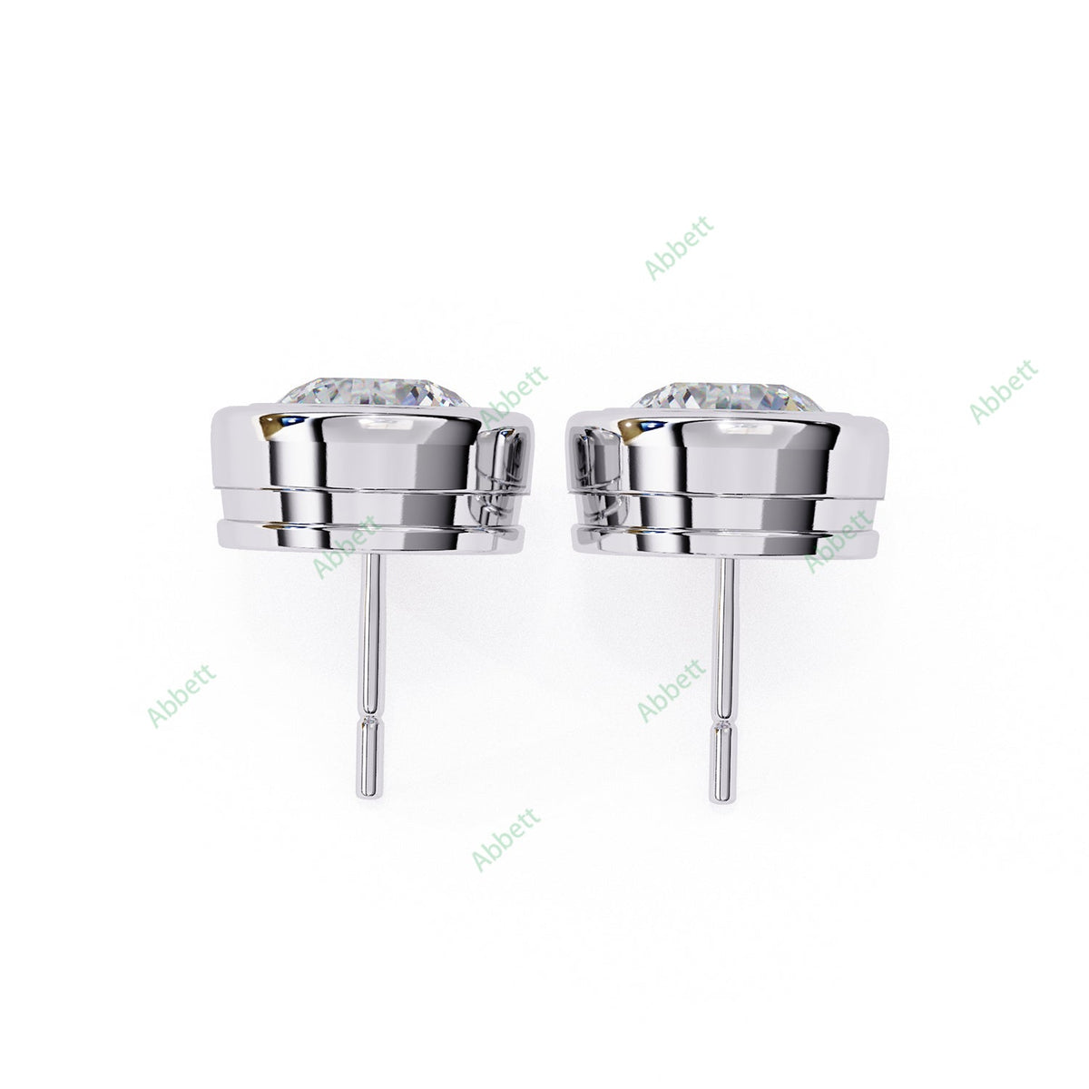 Bezel Stud Earring STCL1329