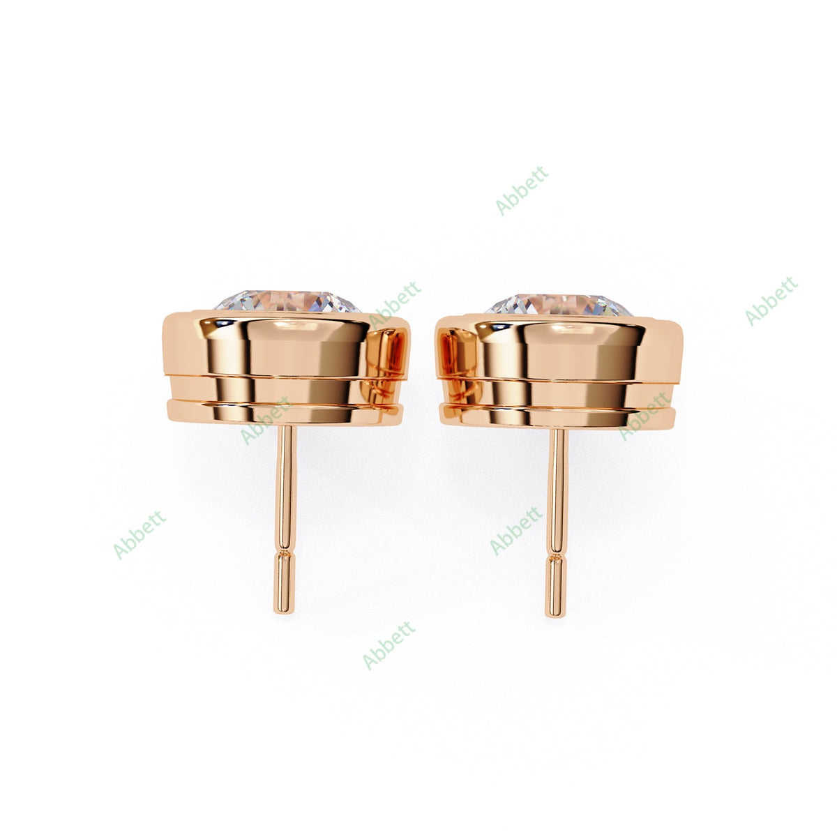 Bezel Stud Earring STCL1329