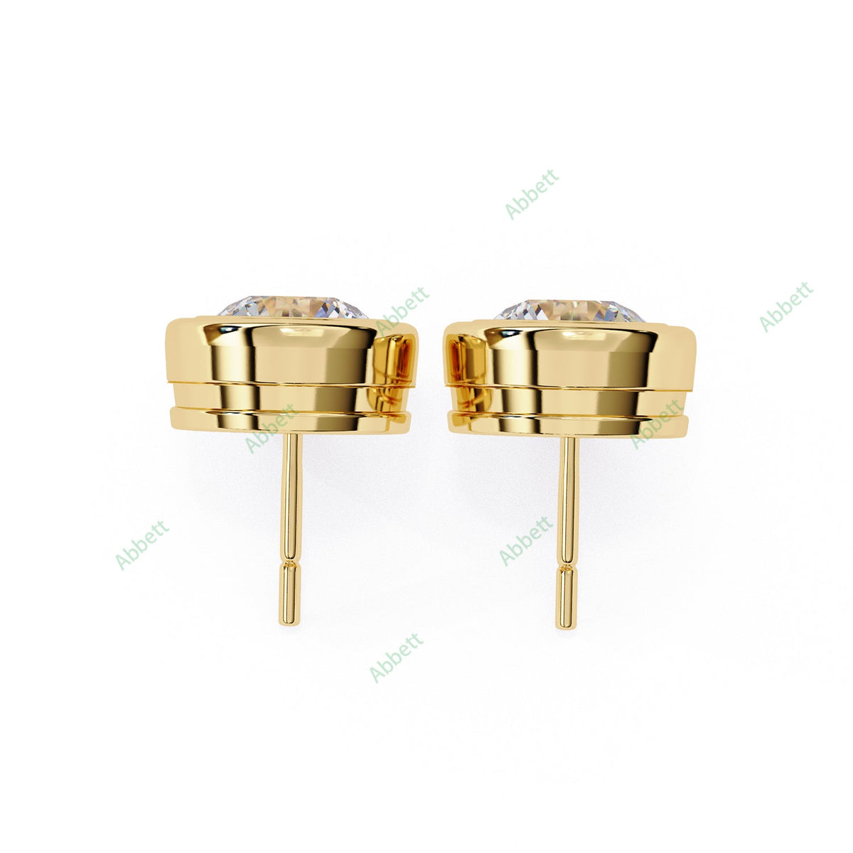 Bezel Stud Earring STCL1329