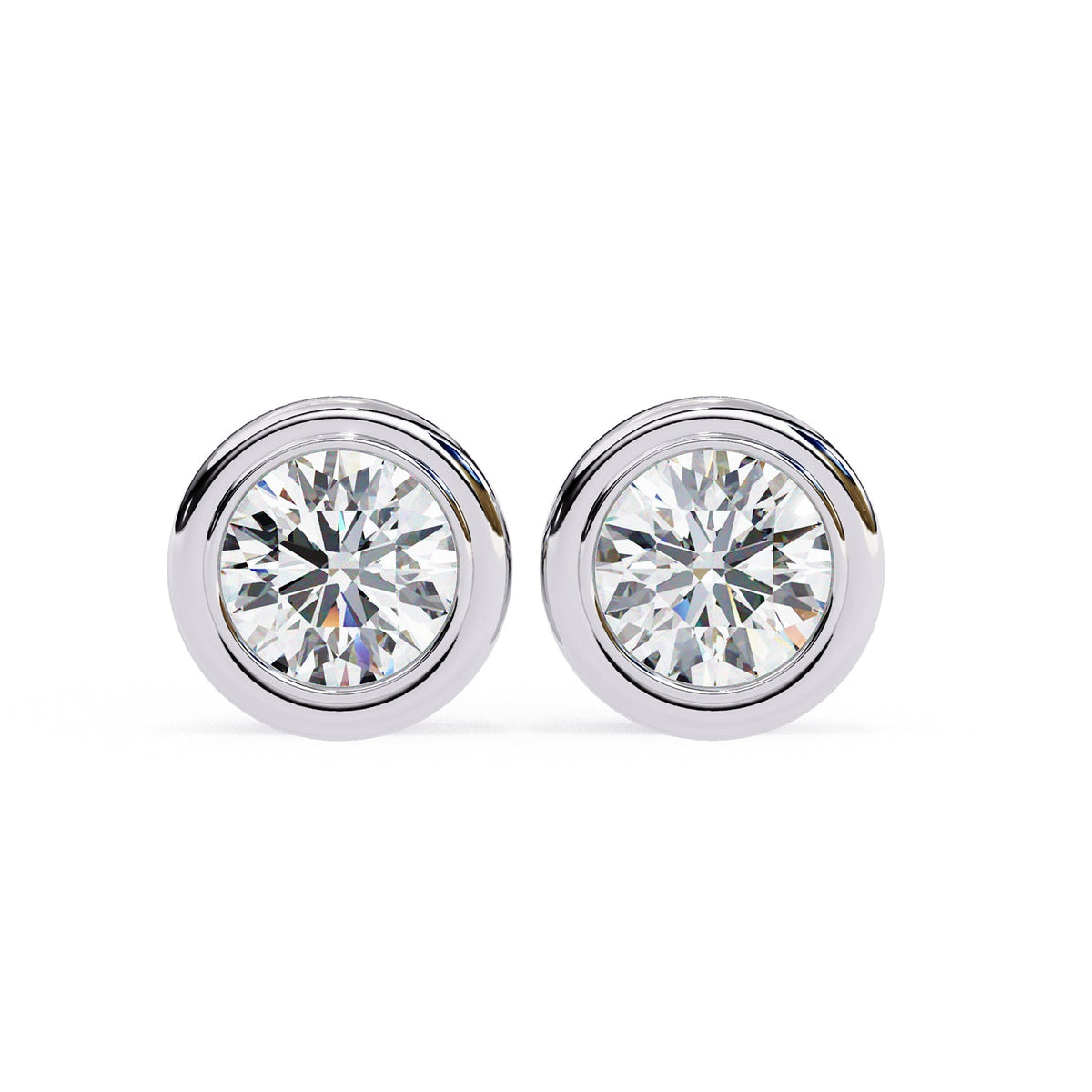 Bezel Stud Earring STCL1329