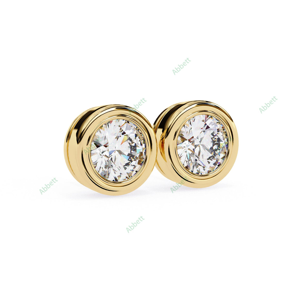 Bezel Stud Earring STCL1329