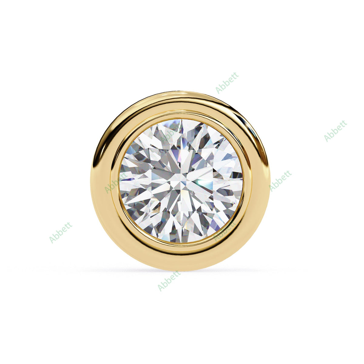 Bezel Stud Earring STCL1329