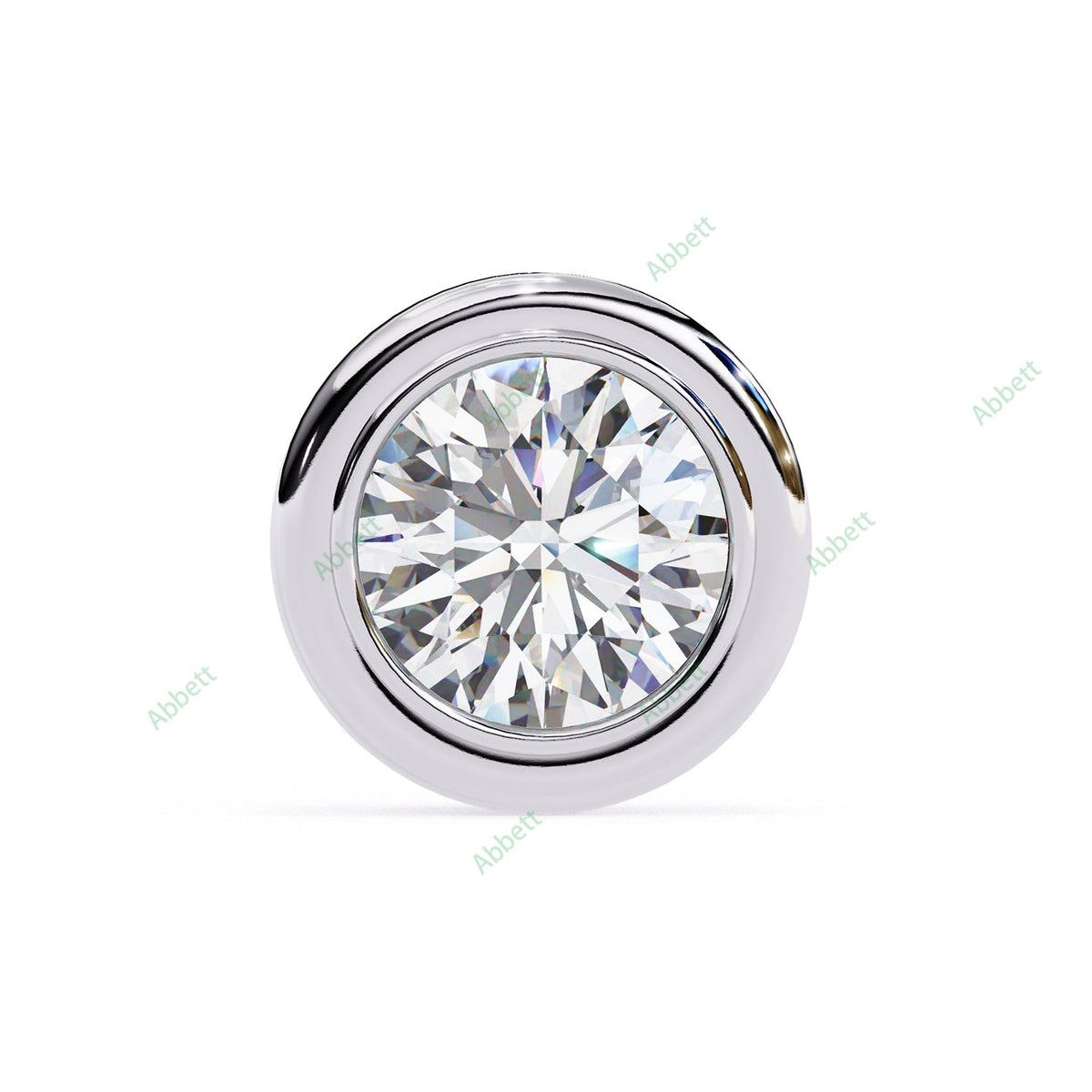 Bezel Stud Earring STCL1329