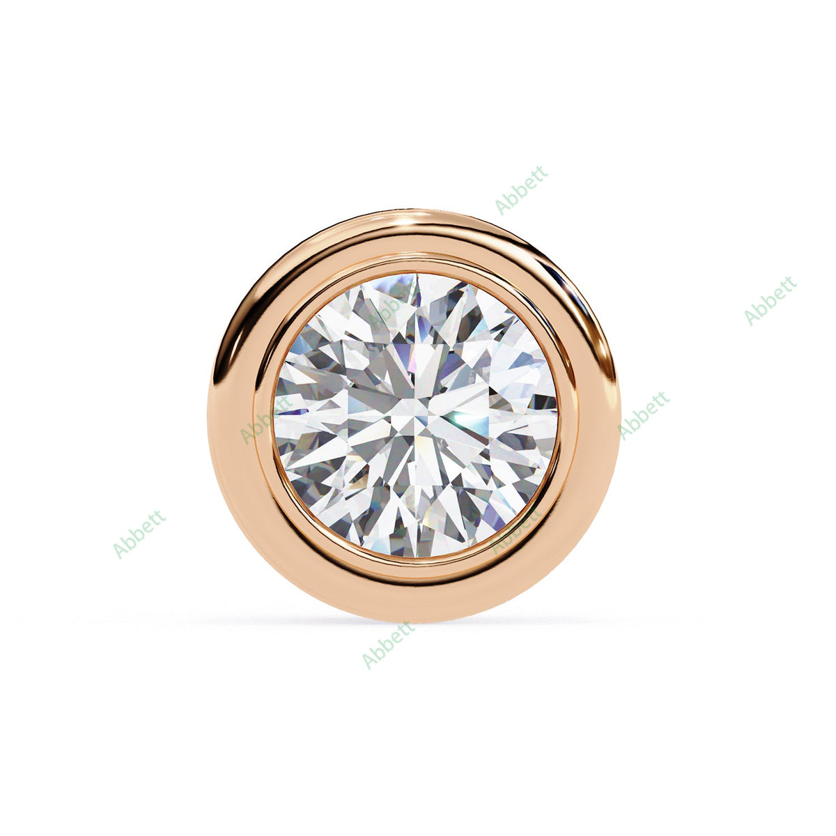 Bezel Stud Earring STCL1329