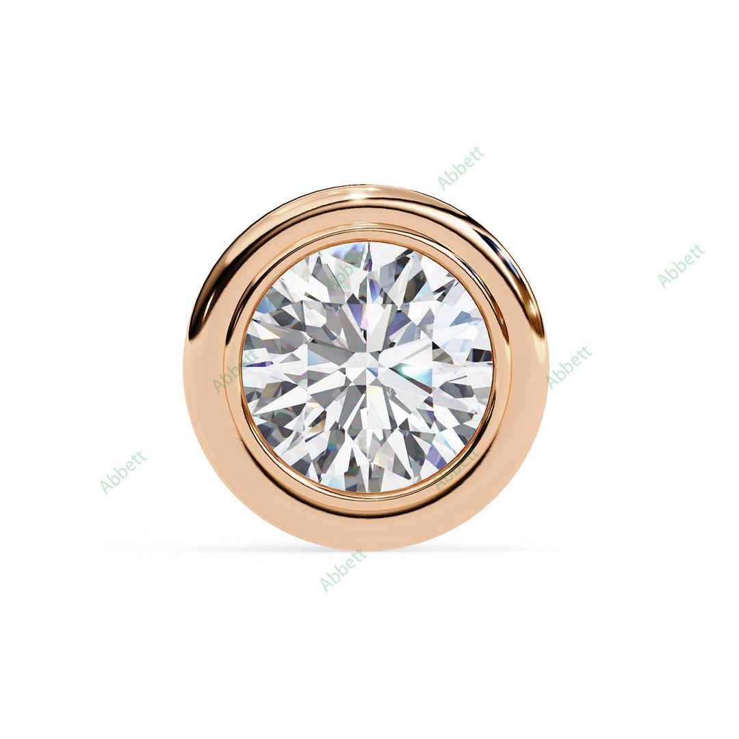 Bezel Stud Earring STCL1329