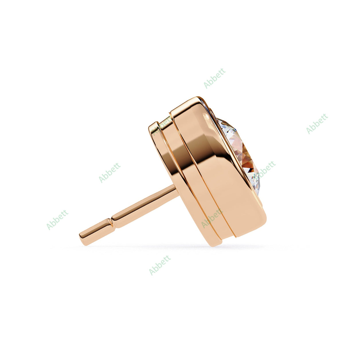 Bezel Stud Earring STCL1329