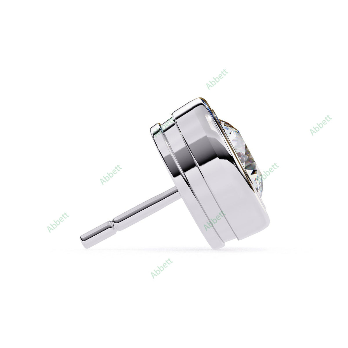Bezel Stud Earring STCL1329