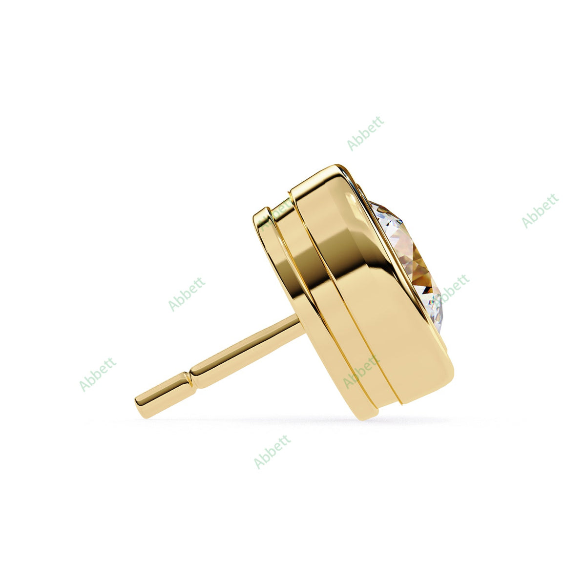 Bezel Stud Earring STCL1329