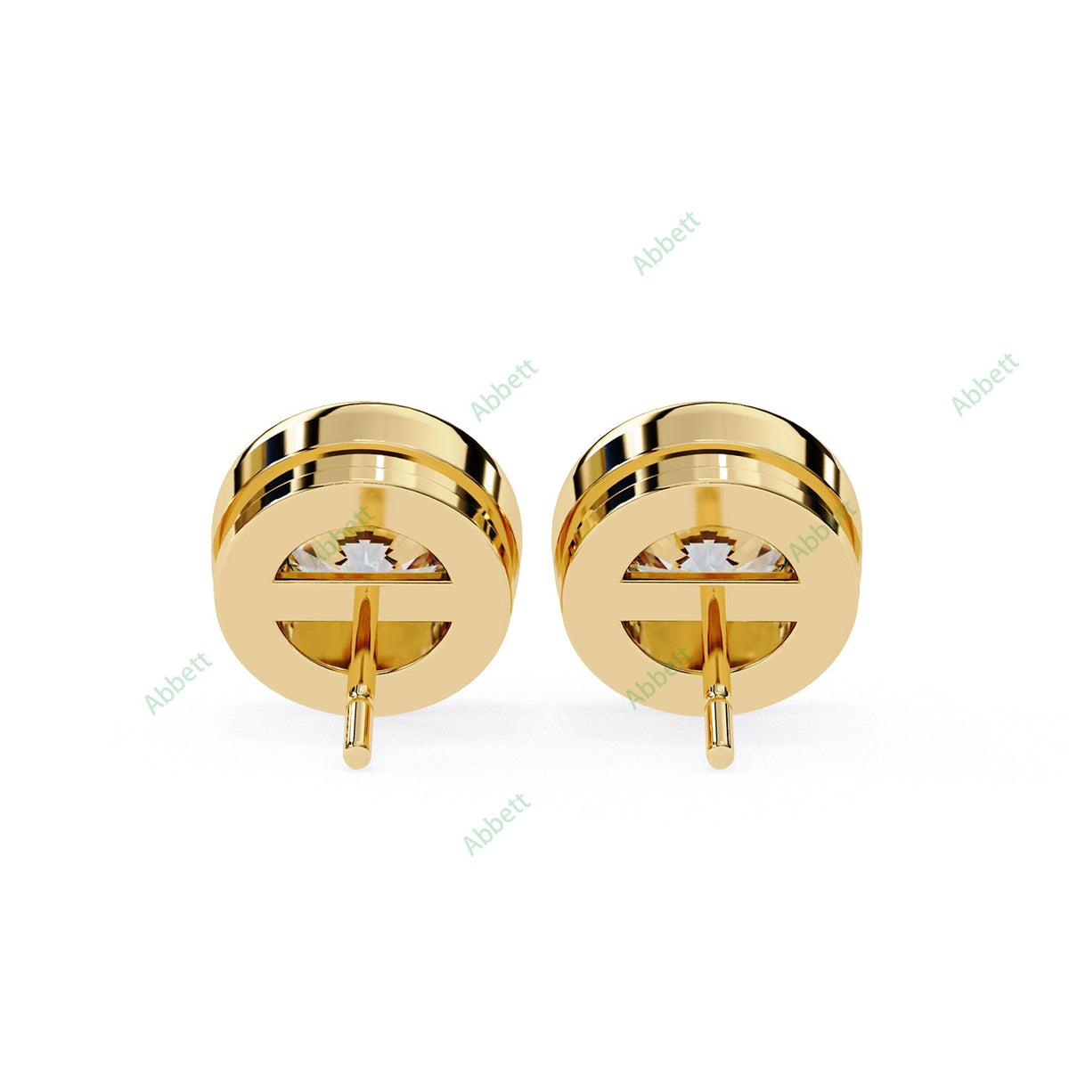 Bezel Stud Earring STCL1329
