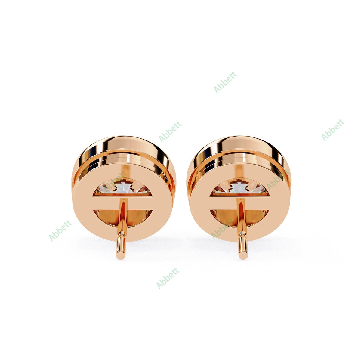 Bezel Stud Earring STCL1329