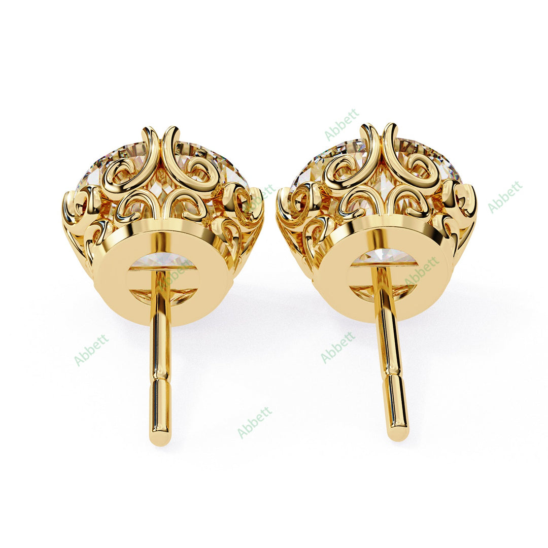 Round Claw Studs Earring STCL1330