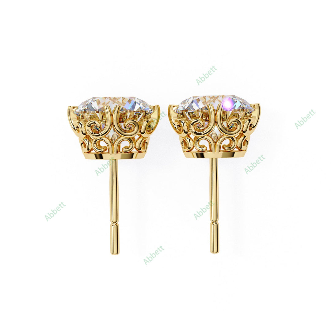 Round Claw Studs Earring STCL1330