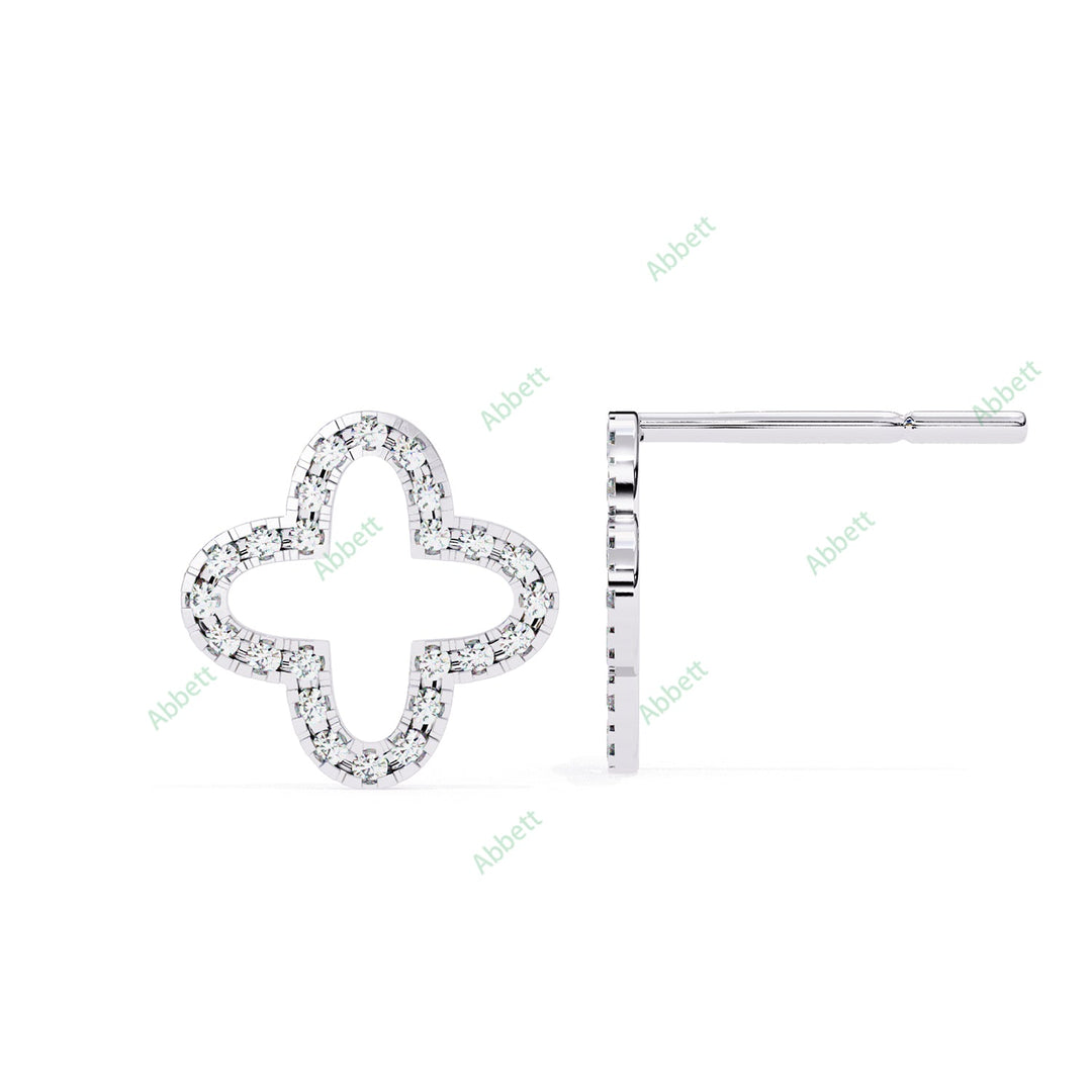 Round Clover Studs Earring STCL1335