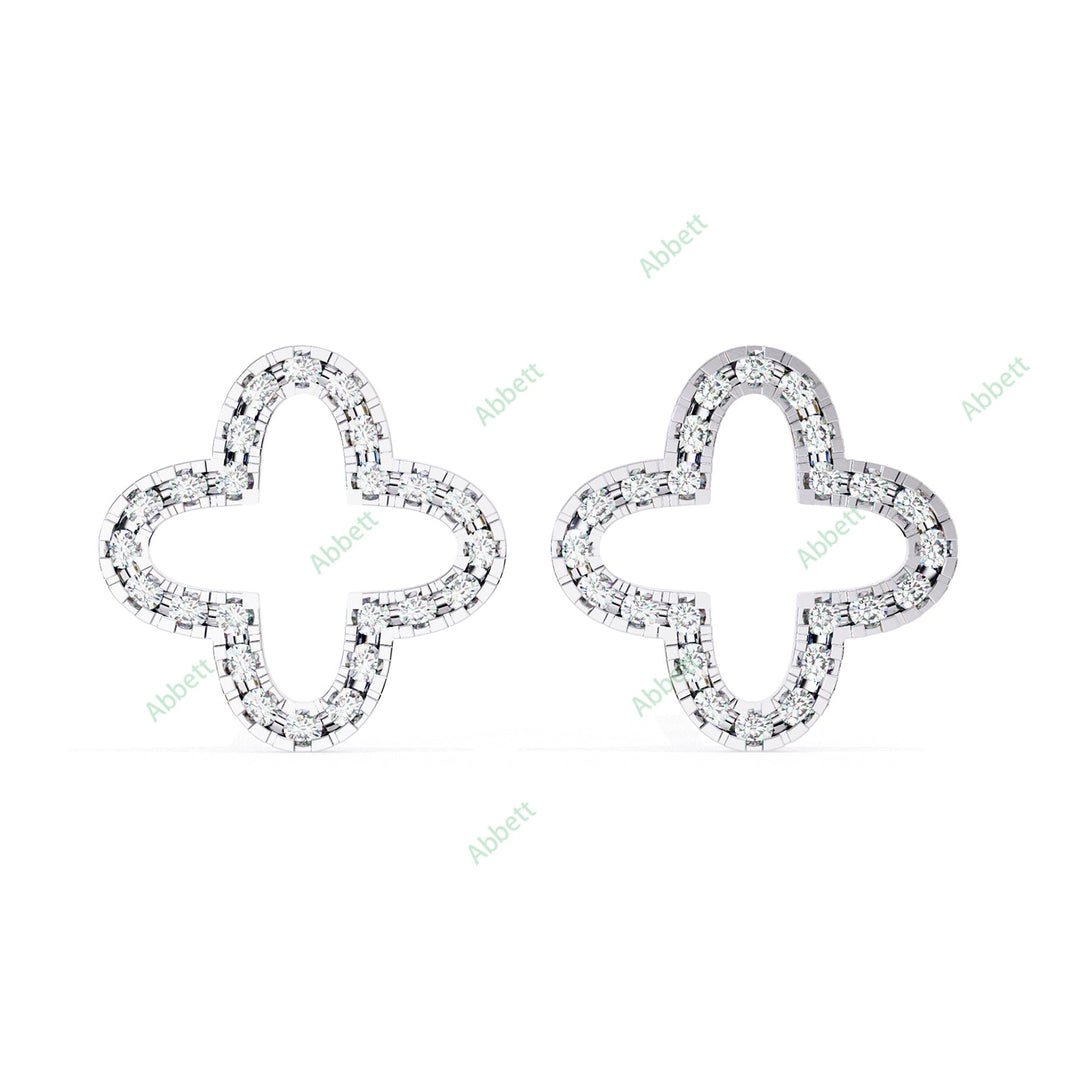 Round Clover Studs Earring STCL1335