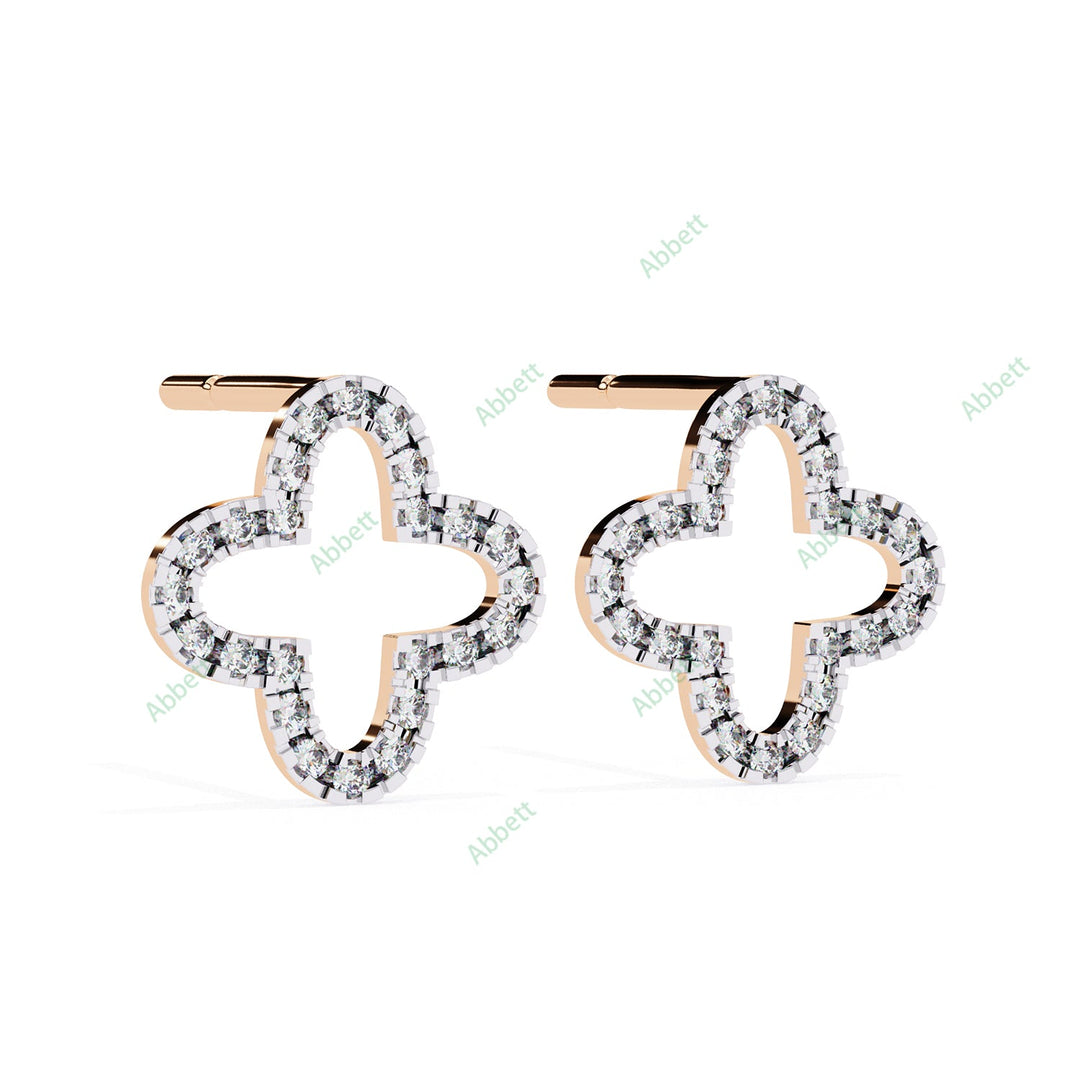 Round Clover Studs Earring STCL1335