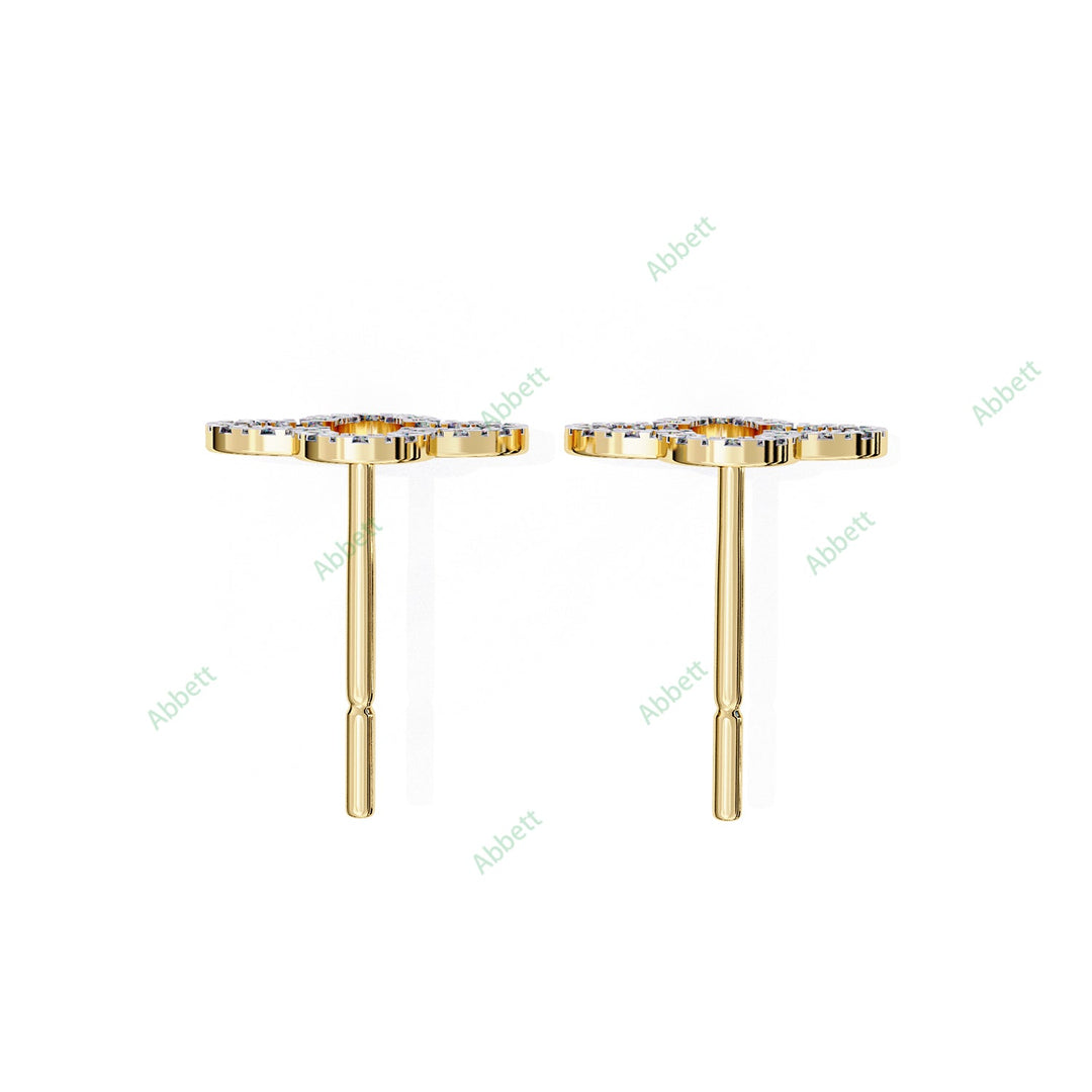 Round Clover Studs Earring STCL1335
