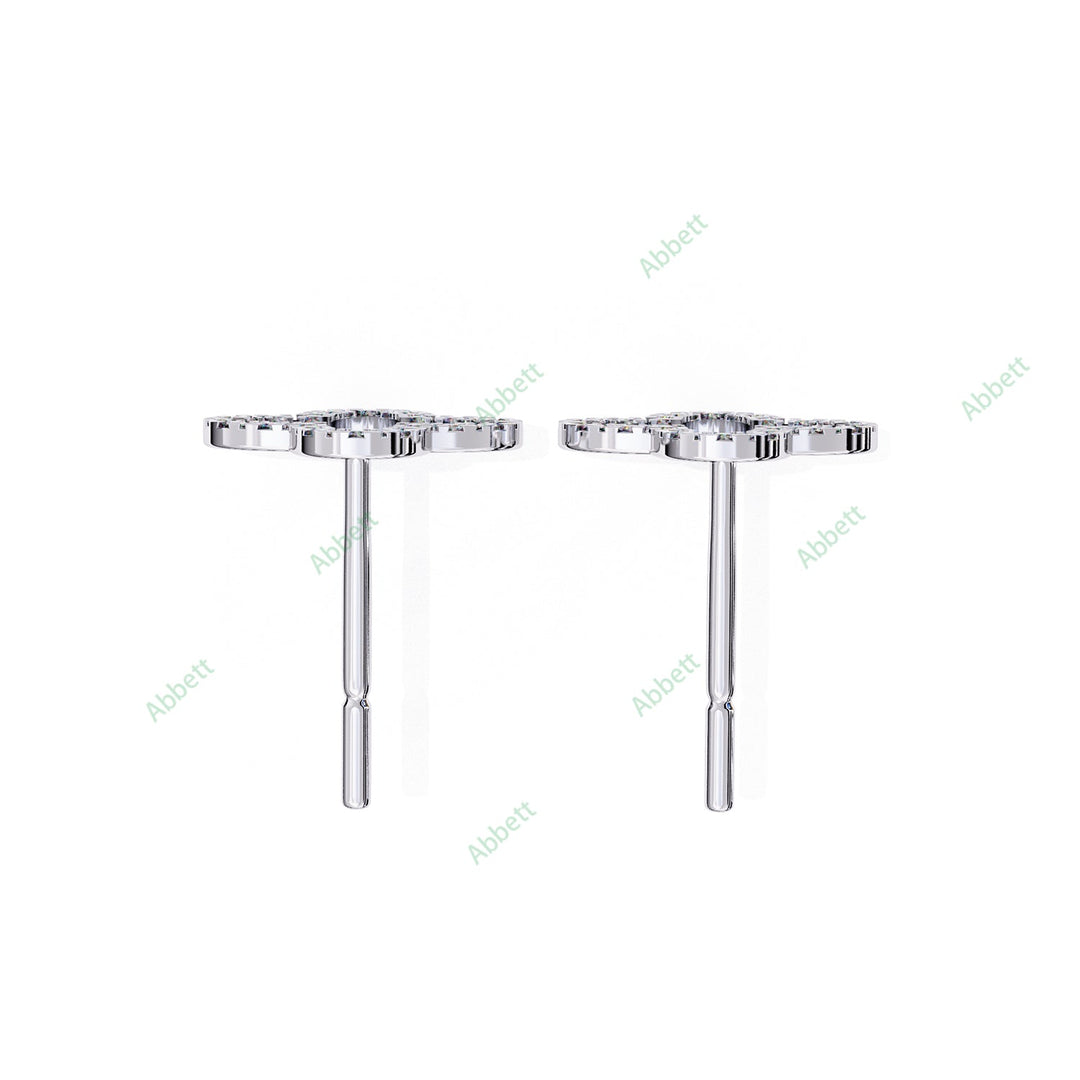 Round Clover Studs Earring STCL1335