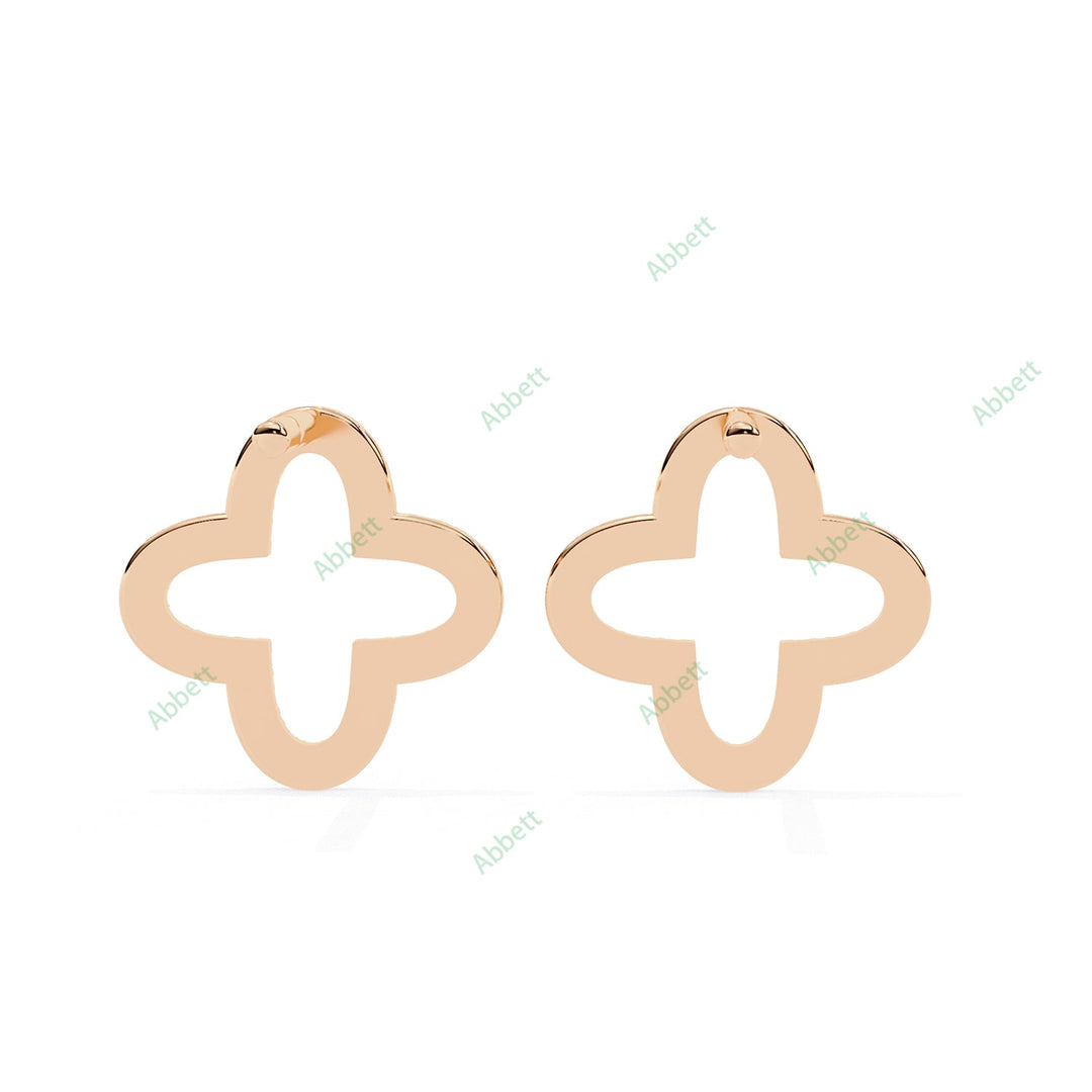Round Clover Studs Earring STCL1335