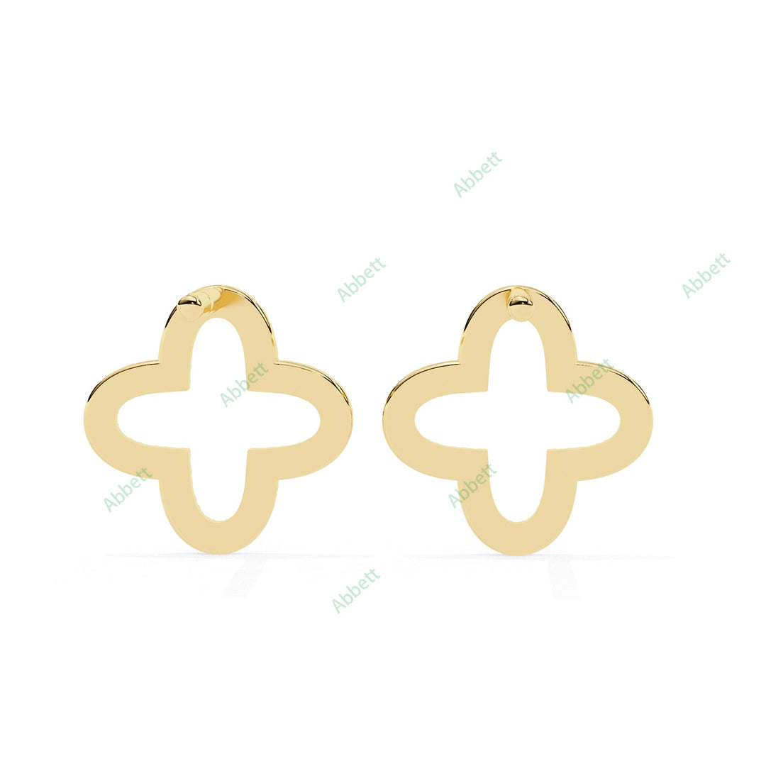 Round Clover Studs Earring STCL1335