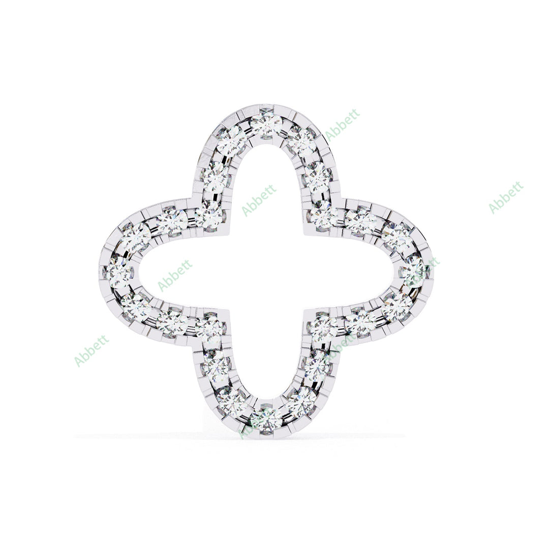 Round Clover Studs Earring STCL1335