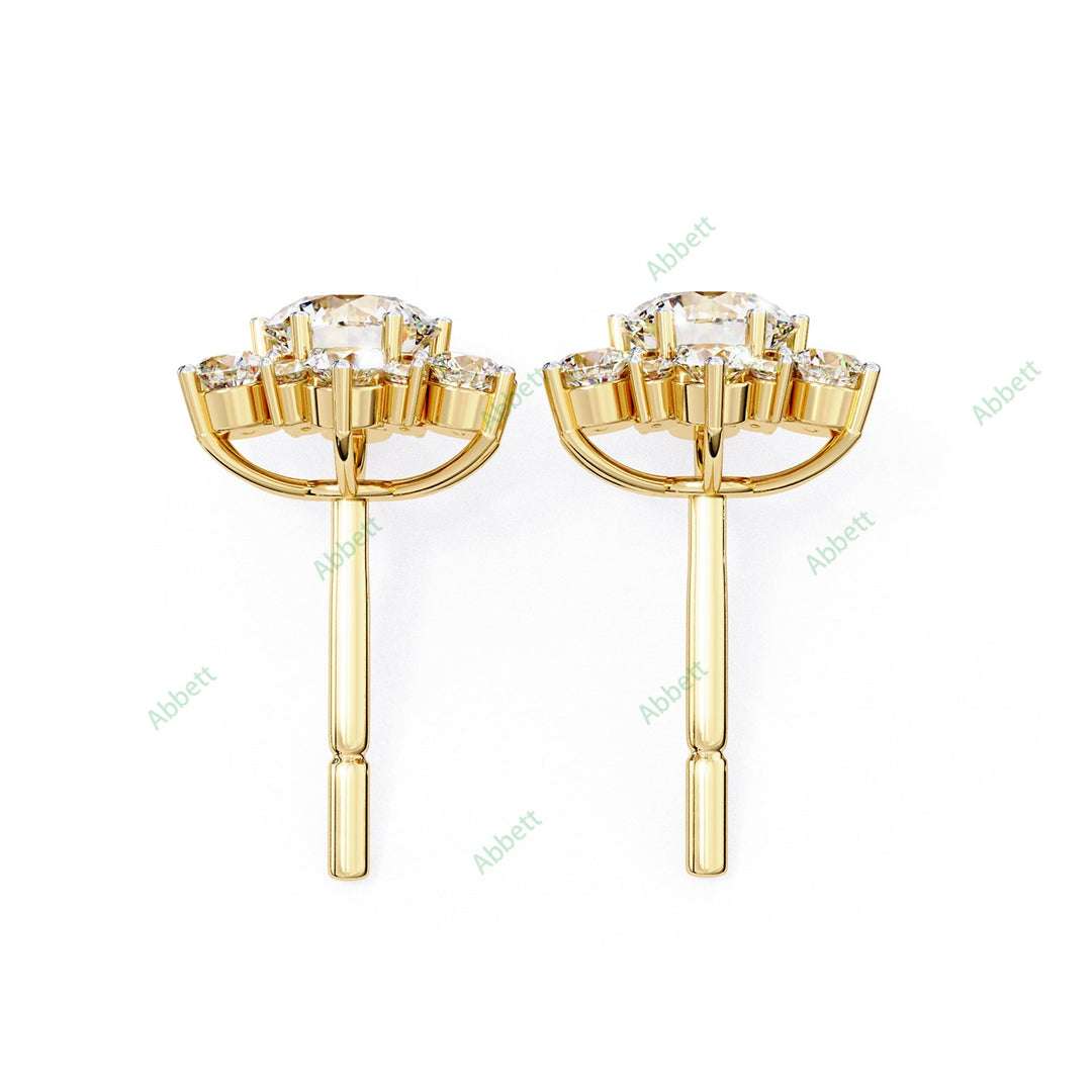 Round Cluster Studs Earring STCL1345