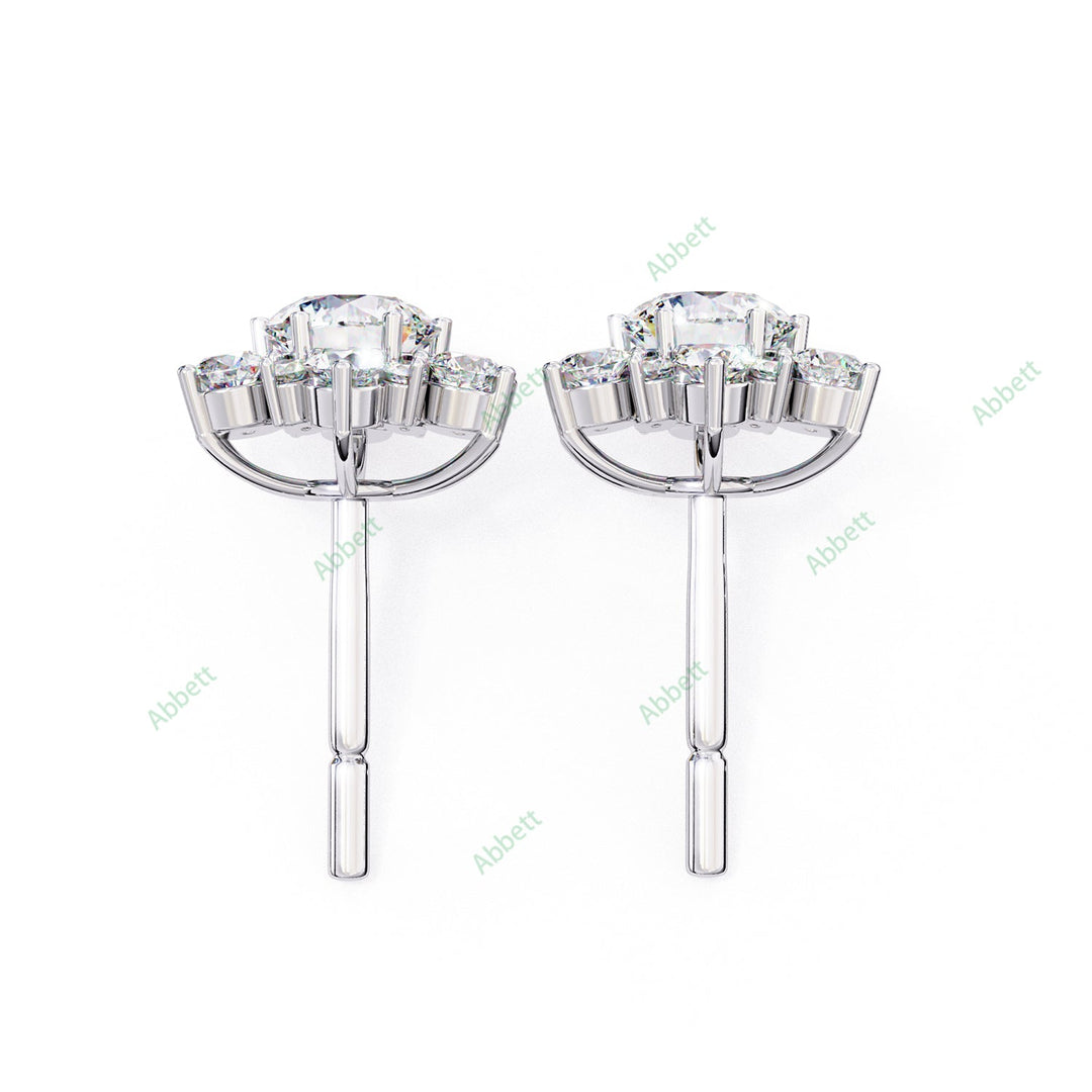 Round Cluster Studs Earring STCL1345