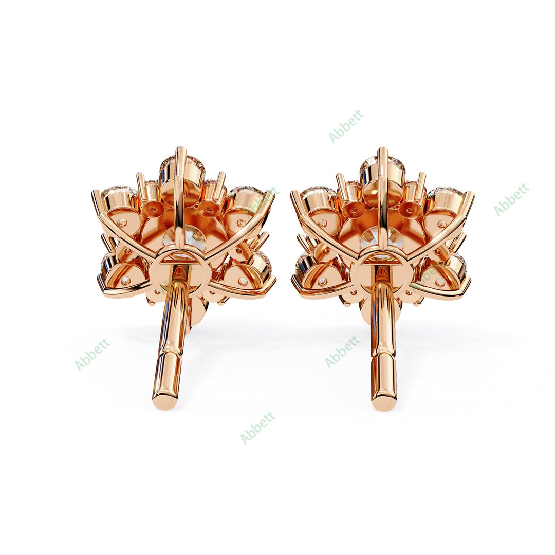 Round Cluster Studs Earring STCL1345