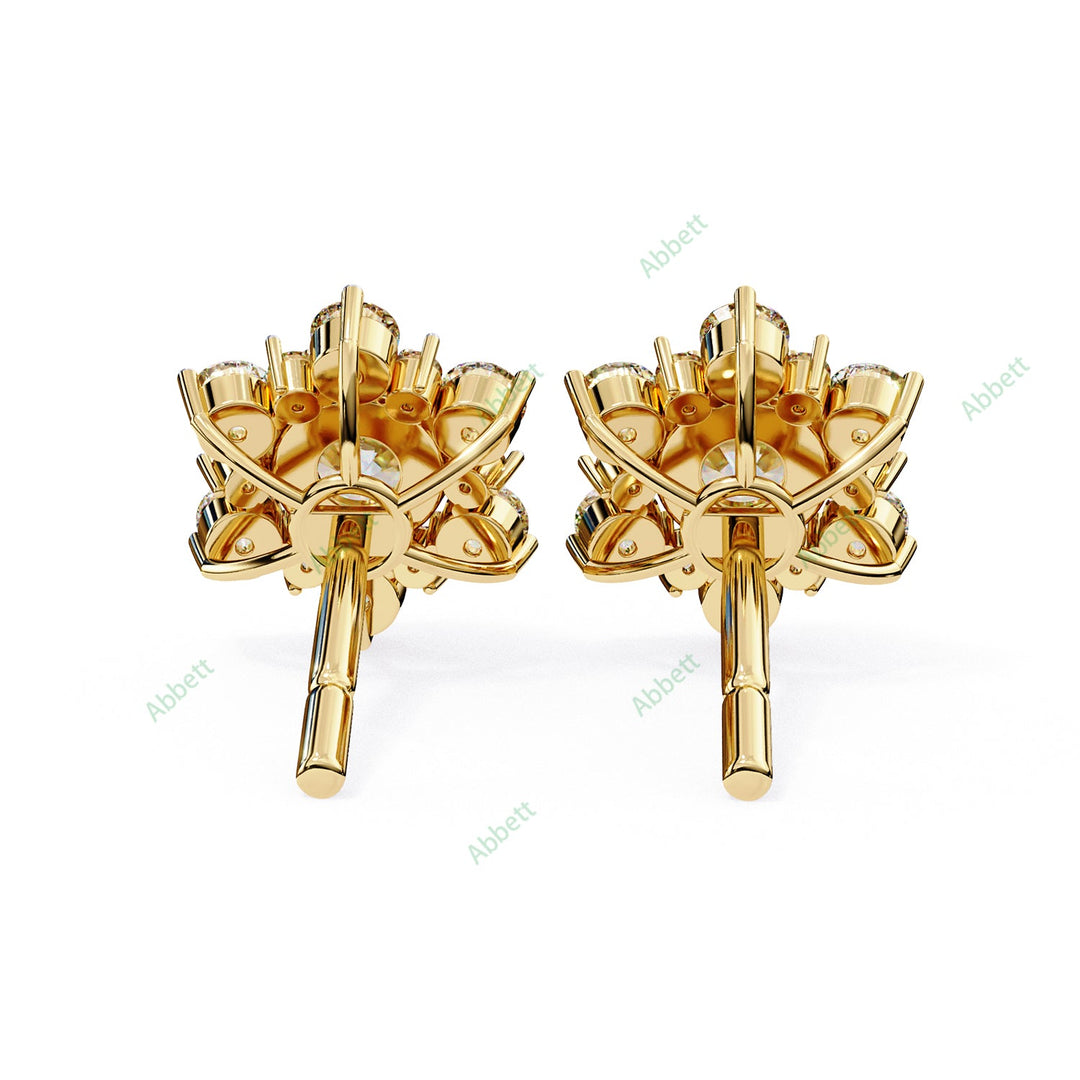 Round Cluster Studs Earring STCL1345