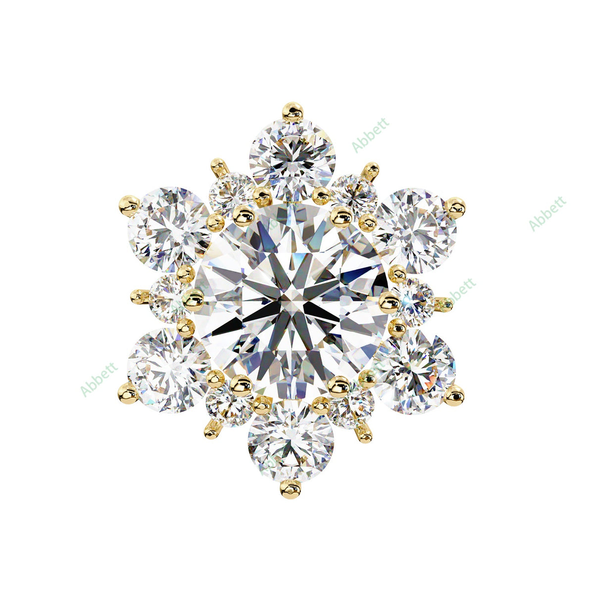 Cluster Stud Earring STCL1345