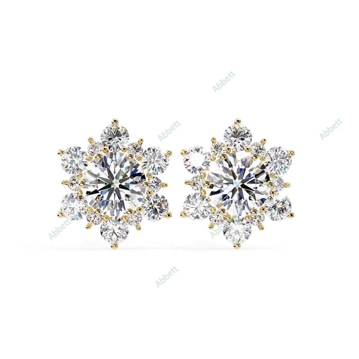 Cluster Stud Earring STCL1345