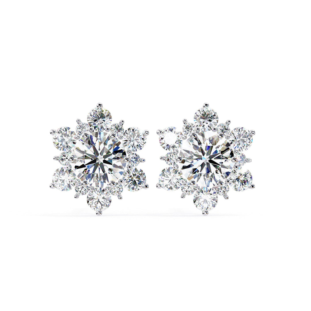Round Cluster Studs Earring STCL1345