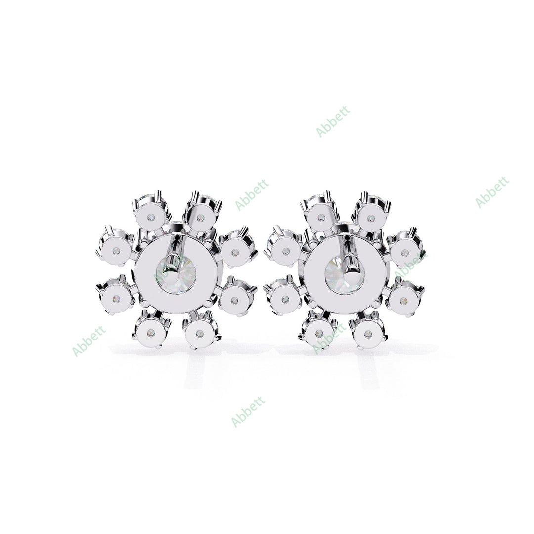 Round Cluster Studs Earring STCL1346