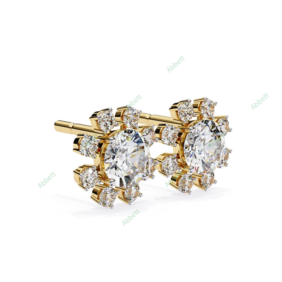 Cluster Stud Earring STCL1346