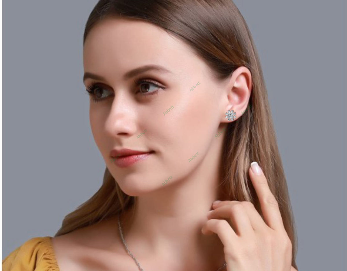 Cluster Stud Earring STCL1346