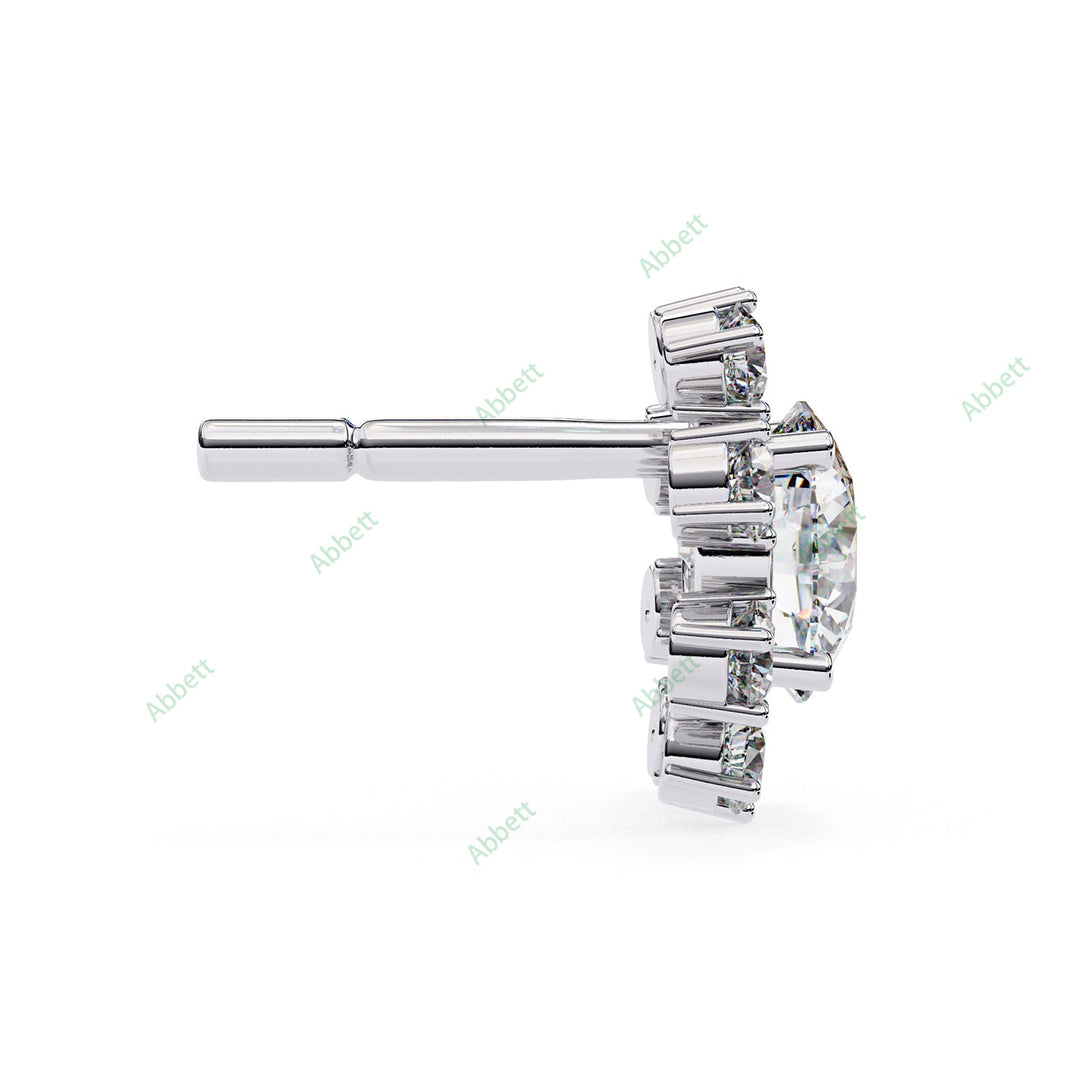 Round Cluster Studs Earring STCL1346