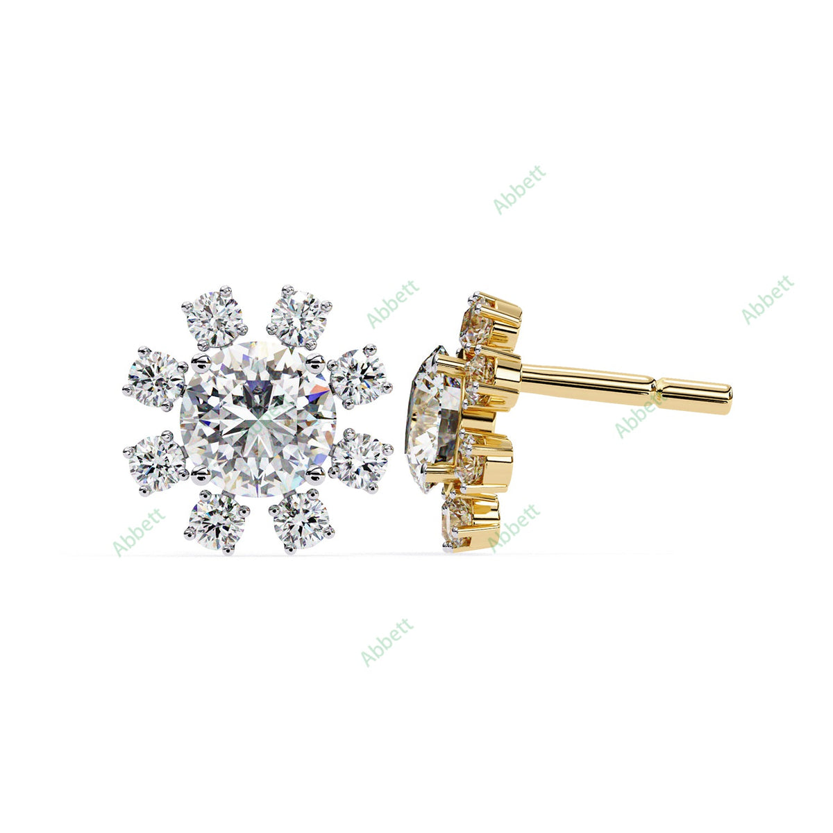 Cluster Stud Earring STCL1346