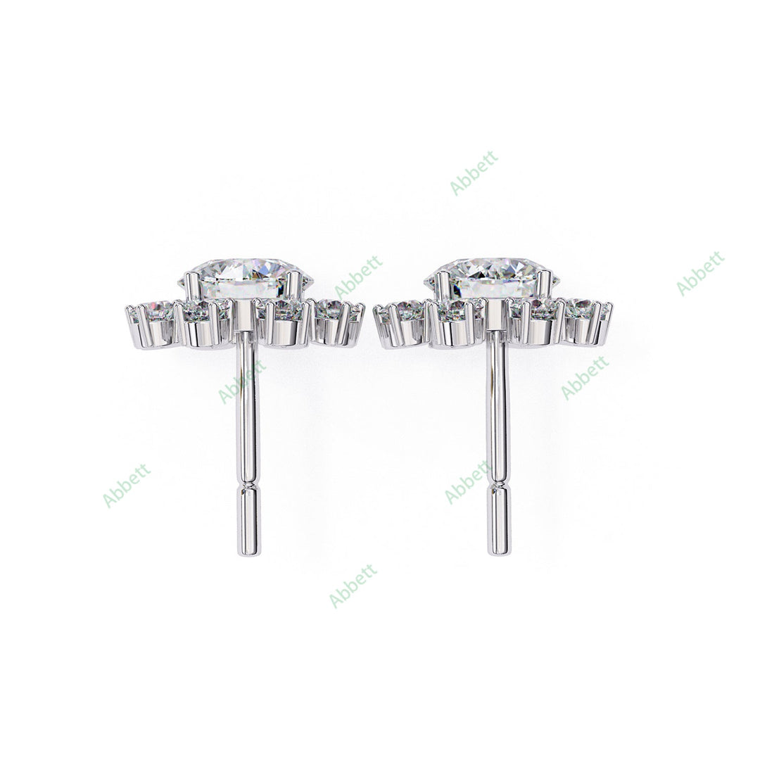 Round Cluster Studs Earring STCL1346