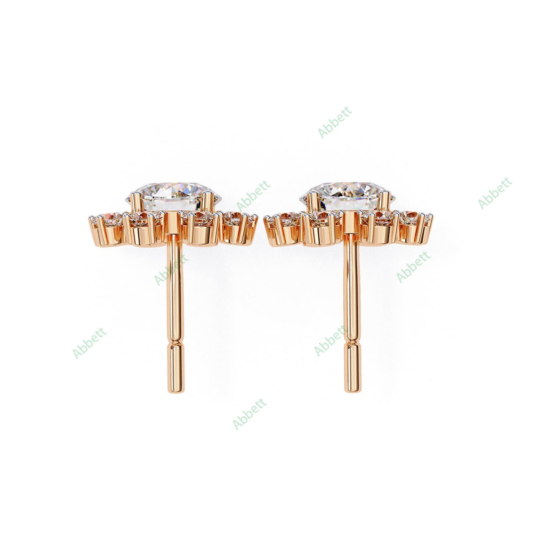 Round Cluster Studs Earring STCL1346