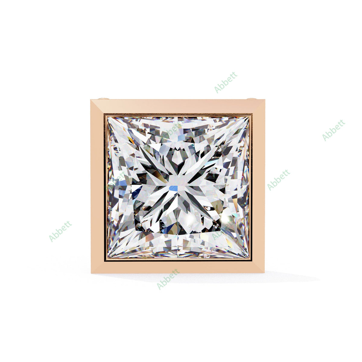 Bezel Stud Earring STCL1350