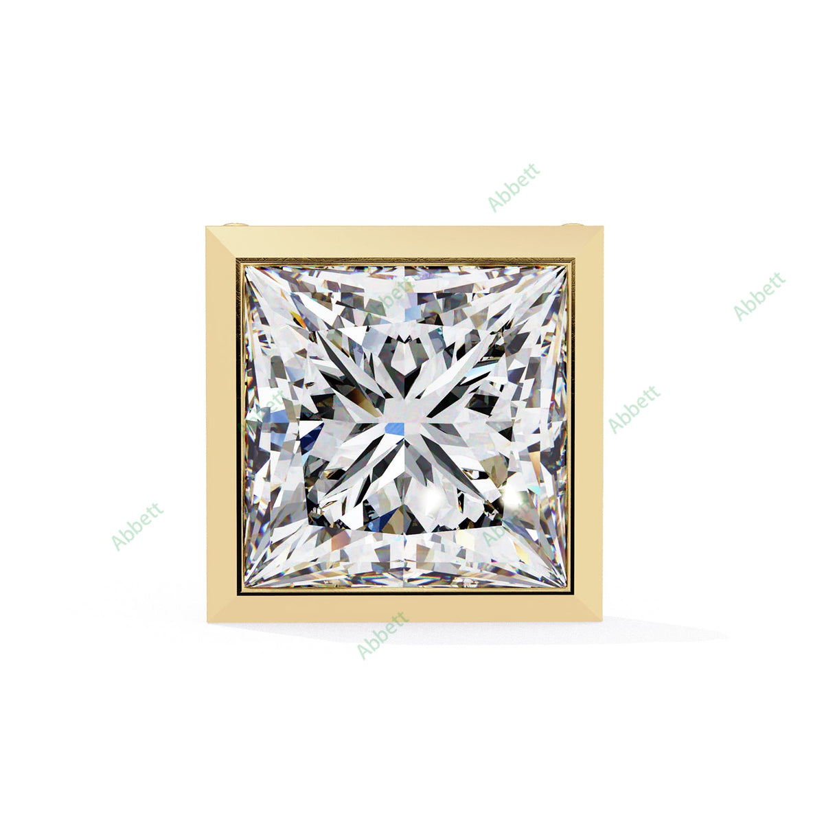 Bezel Stud Earring STCL1350