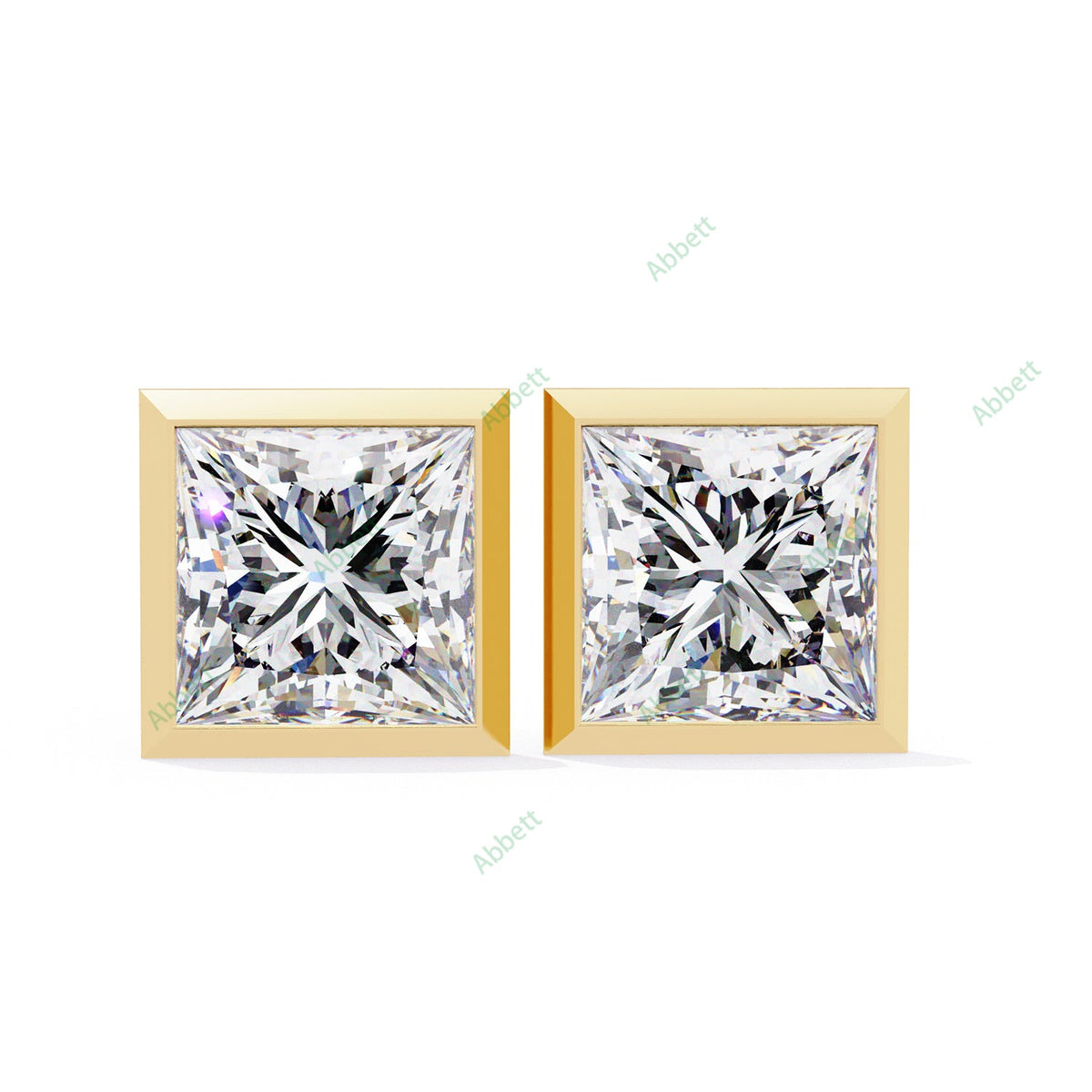 Bezel Stud Earring STCL1350