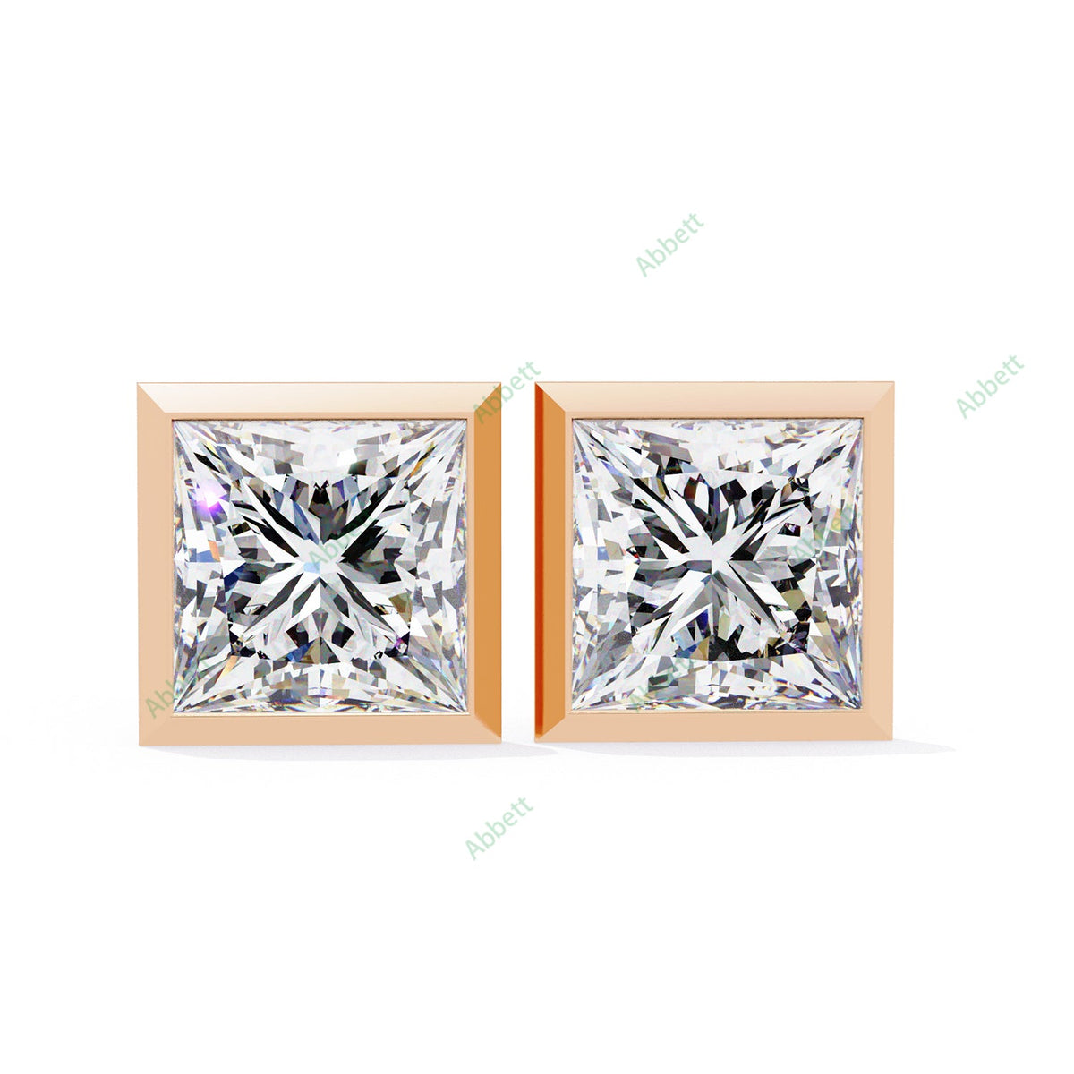 Bezel Stud Earring STCL1350