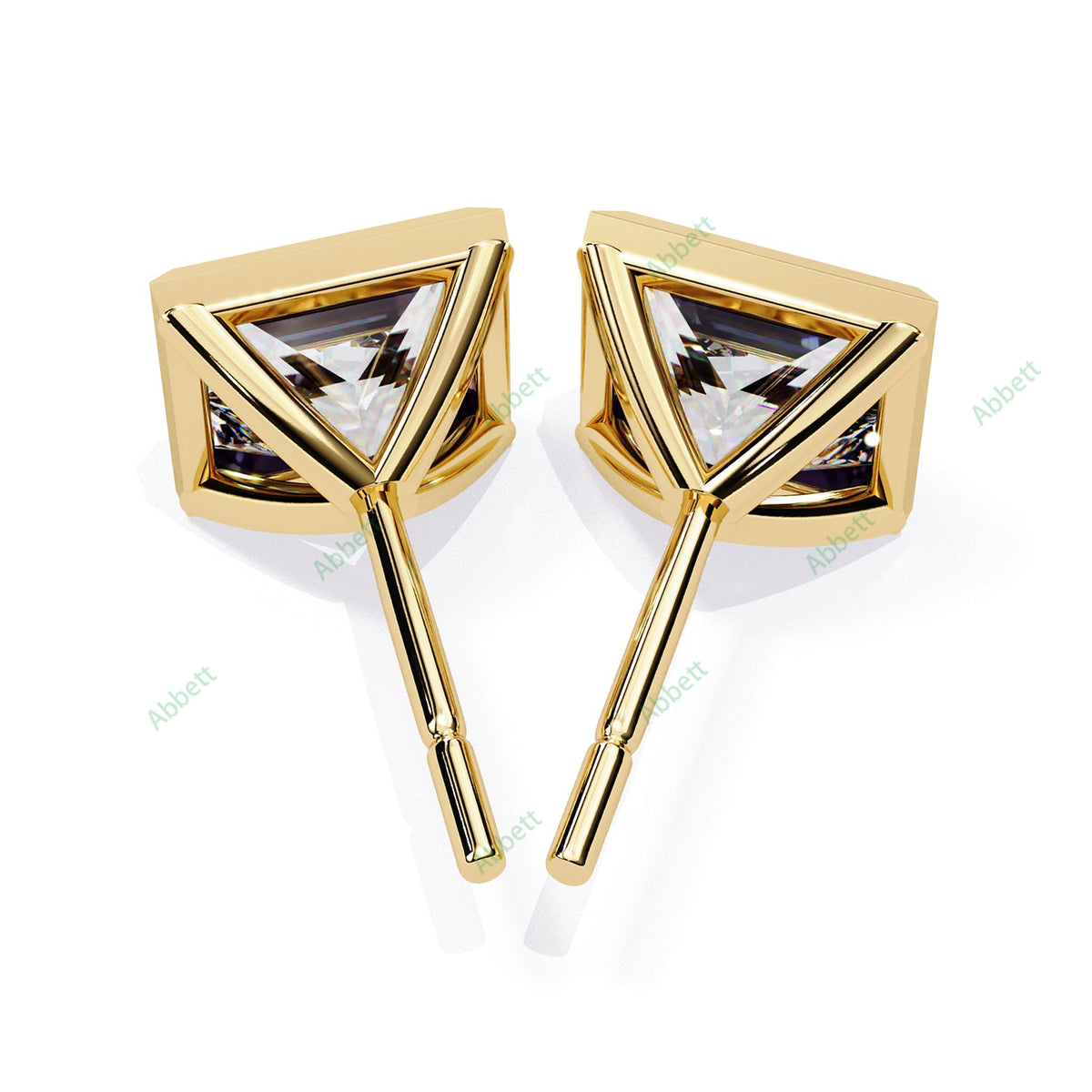 Bezel Stud Earring STCL1350
