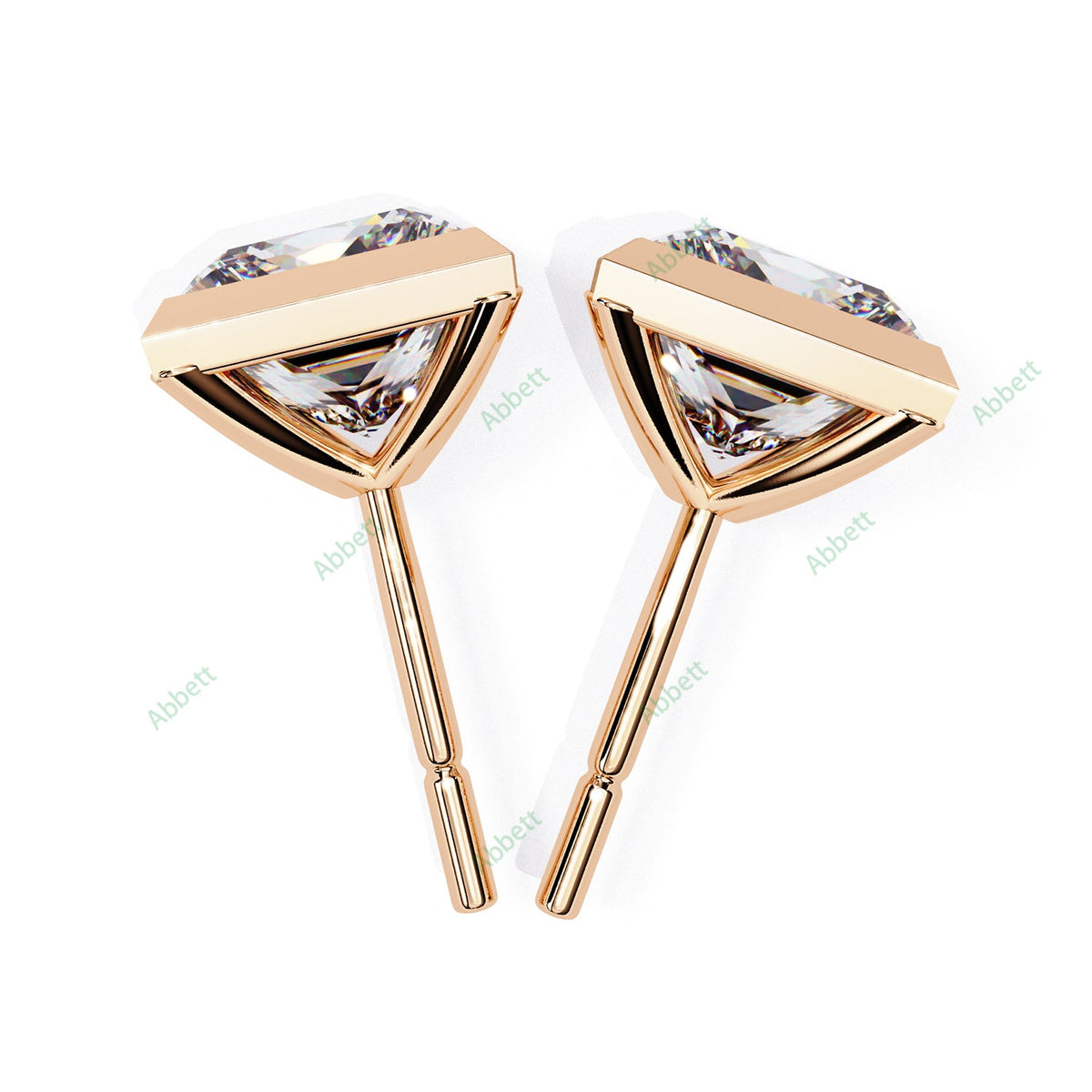 Bezel Stud Earring STCL1350
